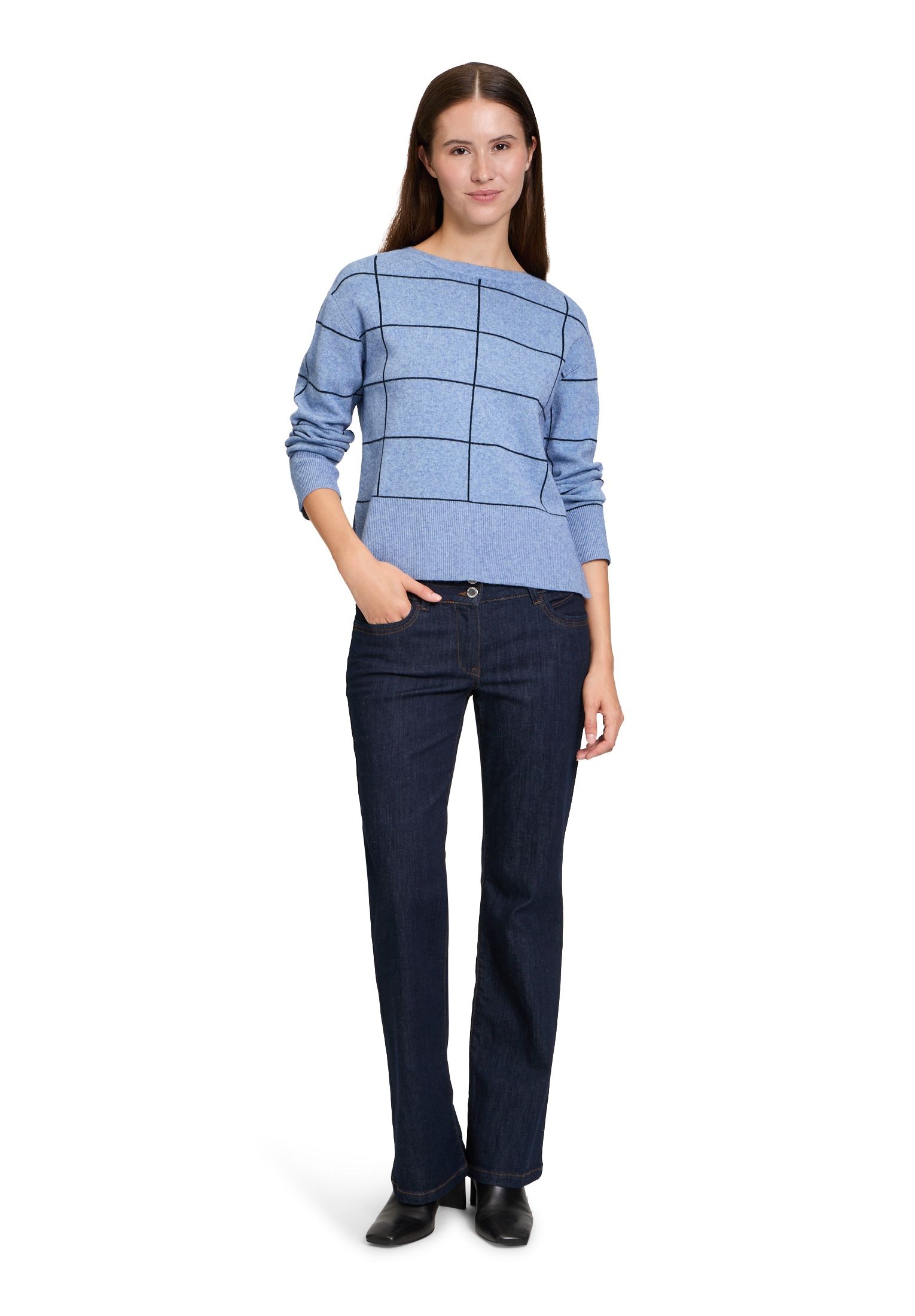 Betty Barclay Strickpullover »Betty Barclay Strickpullover langarm«, (1 tlg.), Saumschlitz