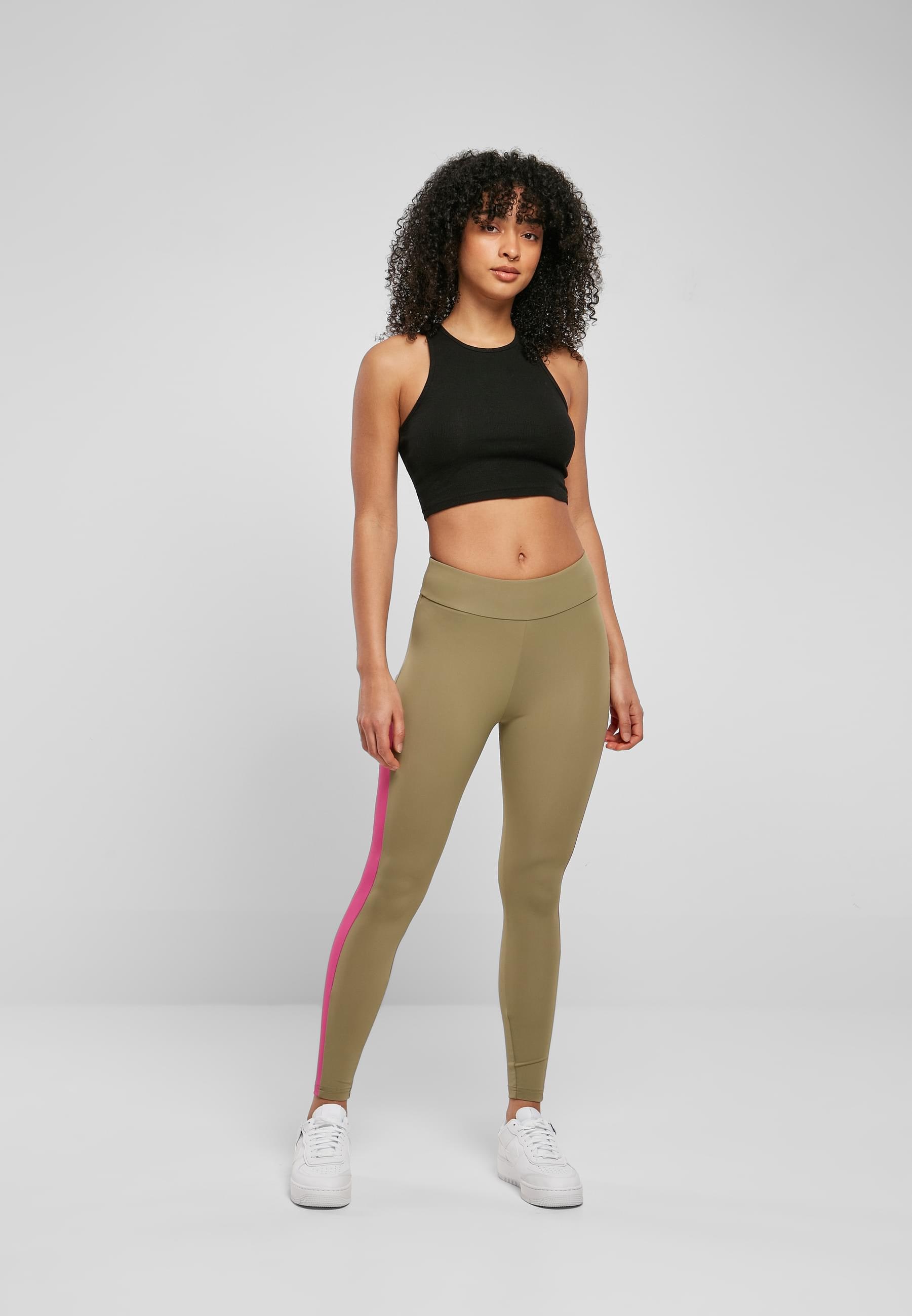 URBAN CLASSICS Leggings »Urban Classics Damen Ladies Color Block Leggings«, (1 tlg.)