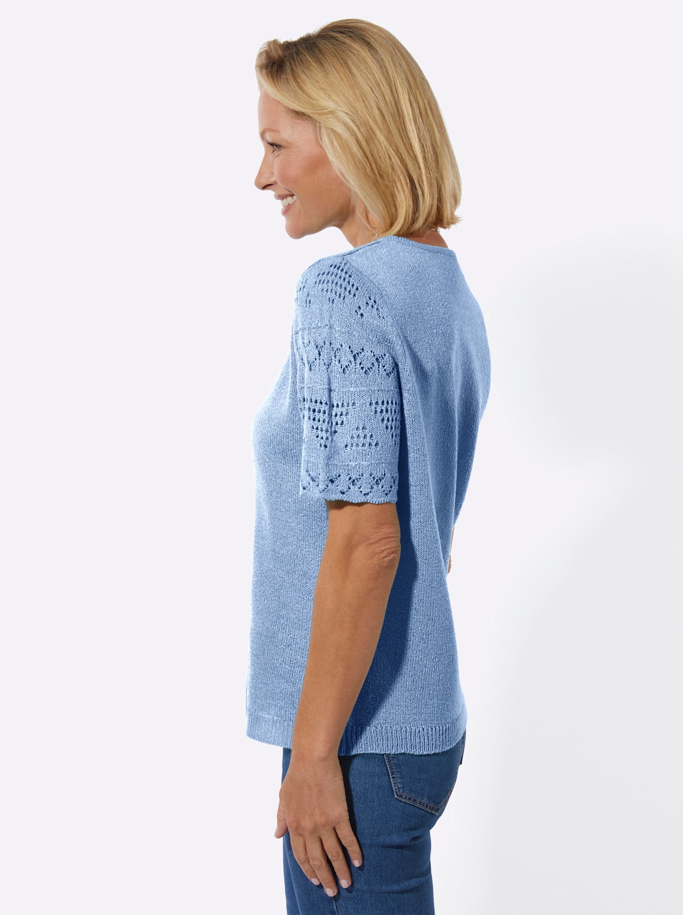 Classic Basics Kurzarmpullover »Bouclé-Pullover«