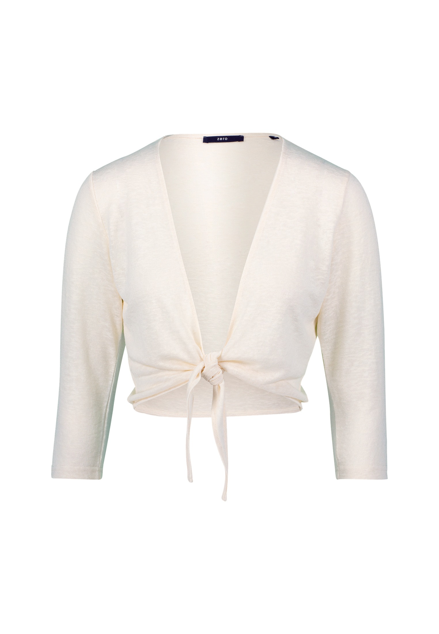 Zero Sweatshirt "zero Damen Strickjacke zum Binden", drapiert /gerafft günstig online kaufen