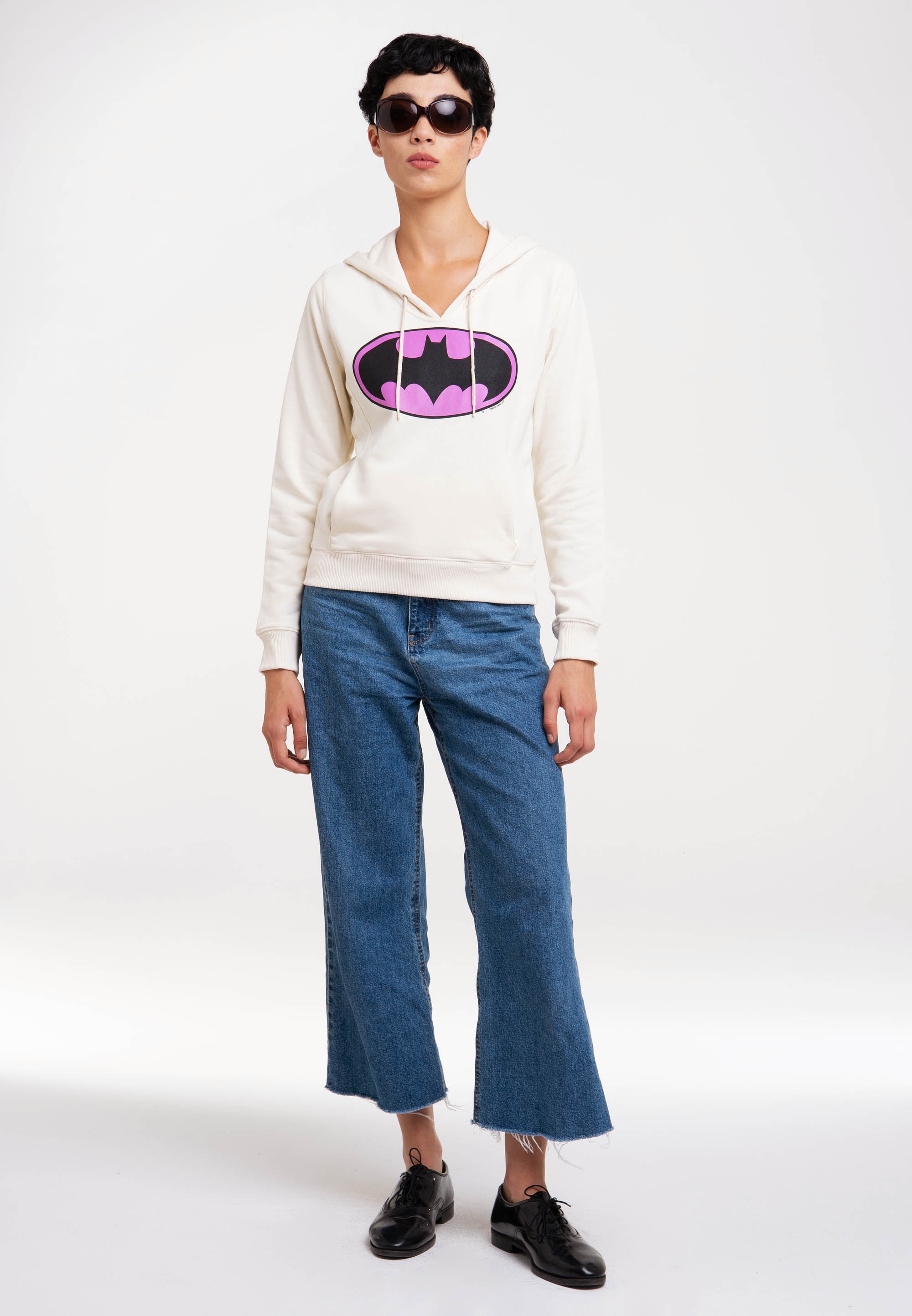 LOGOSHIRT Kapuzensweatshirt »Batman-Logo«, mit lizenziertem Print