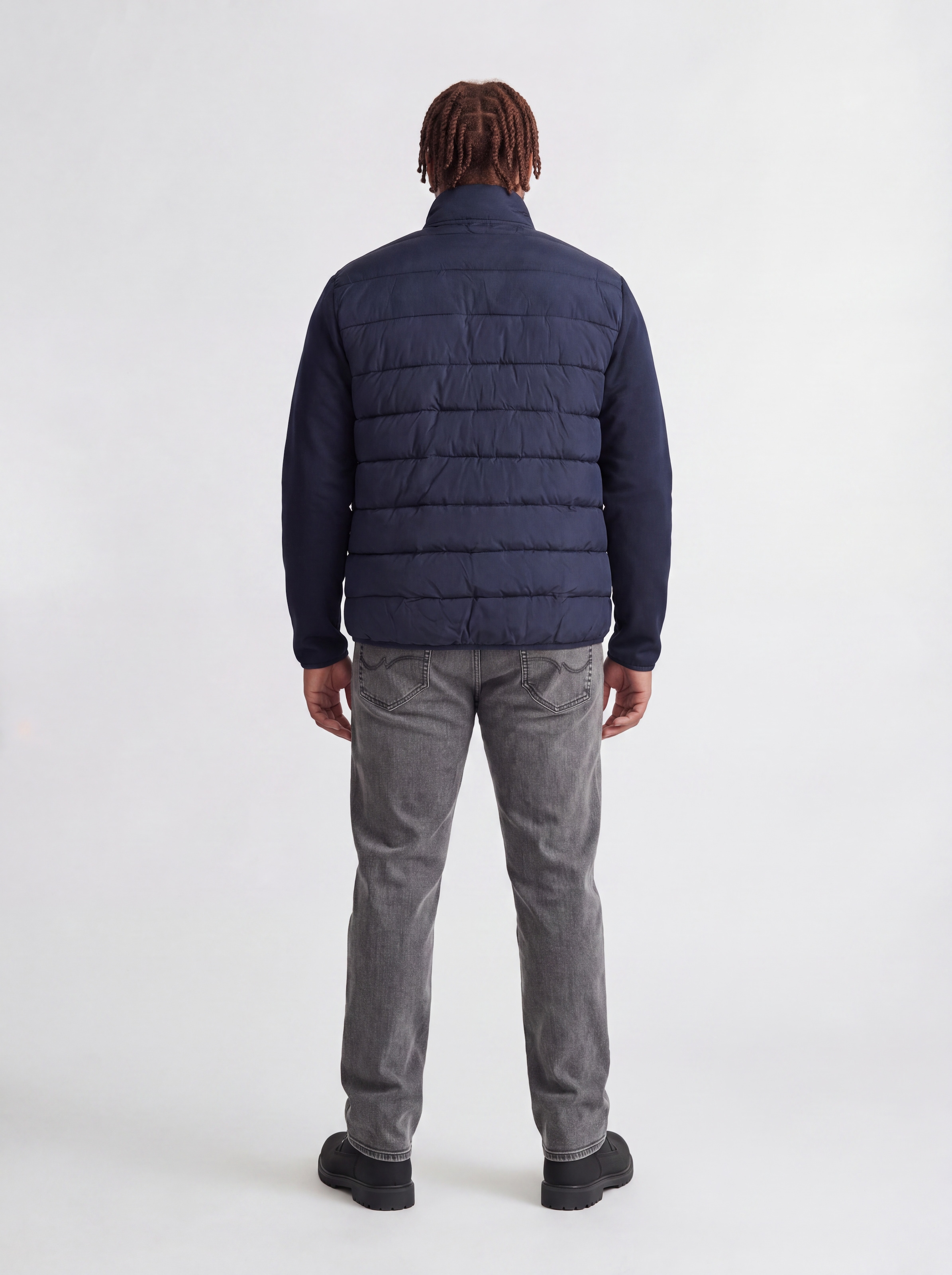 Jack & Jones PlusSize Steppjacke »JJETATE HYBRID JACKET SN PLS« Kunstfaser, regular fit