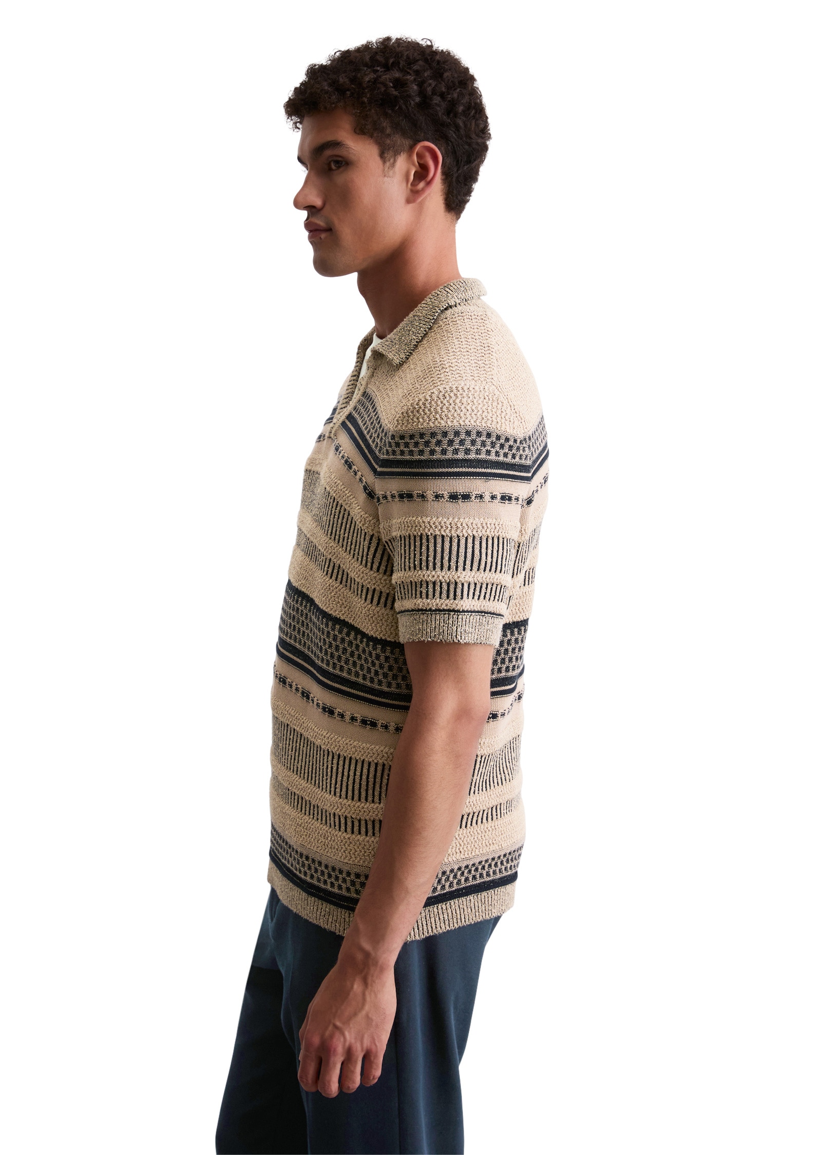 Marc O'Polo Strickpullover »mit Struktur-Mix«