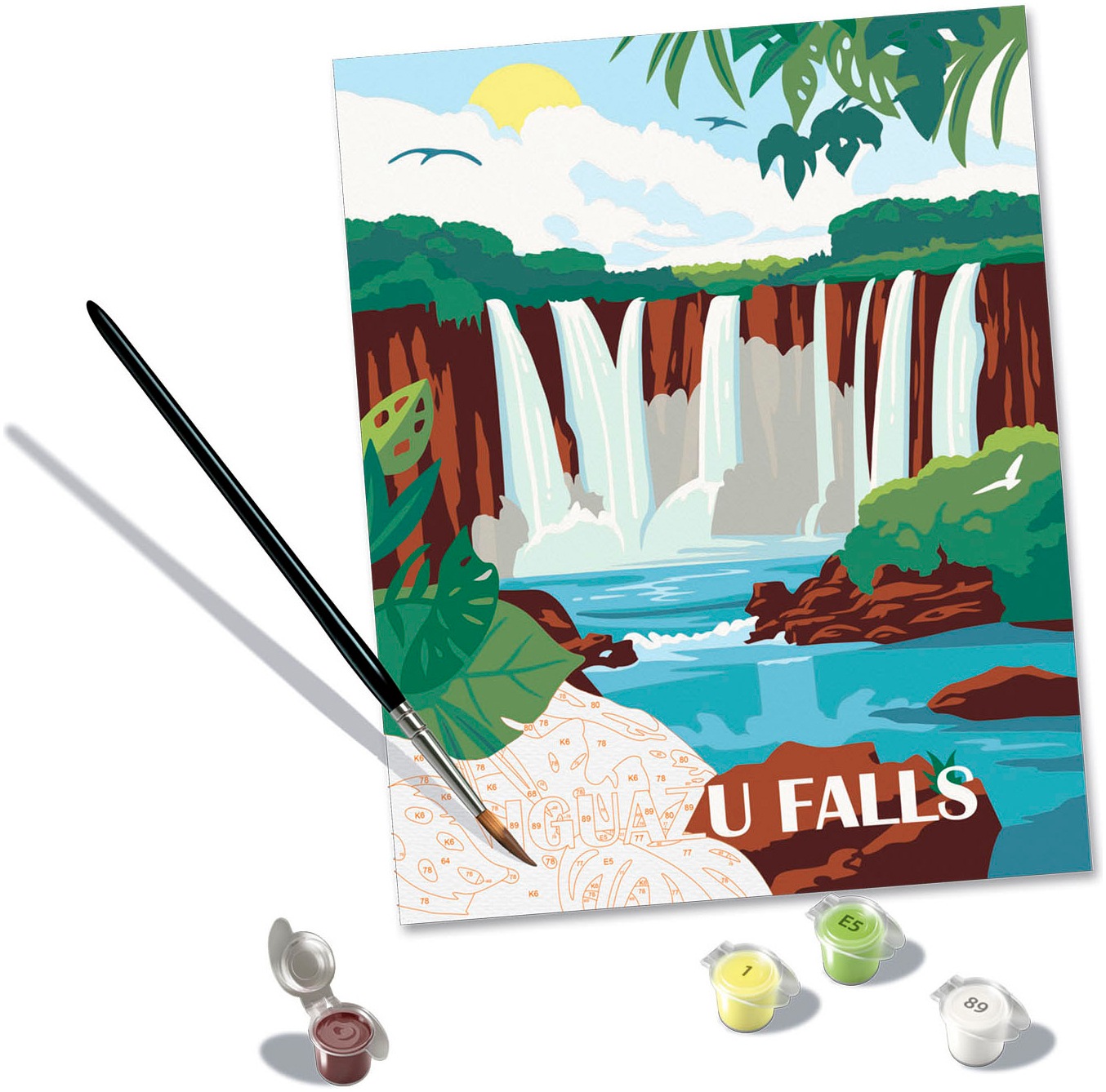 Ravensburger Malen nach Zahlen »CreArt, Adults Trend, Iguazu Wasserfälle«, für Erwachsene; Made in Europe