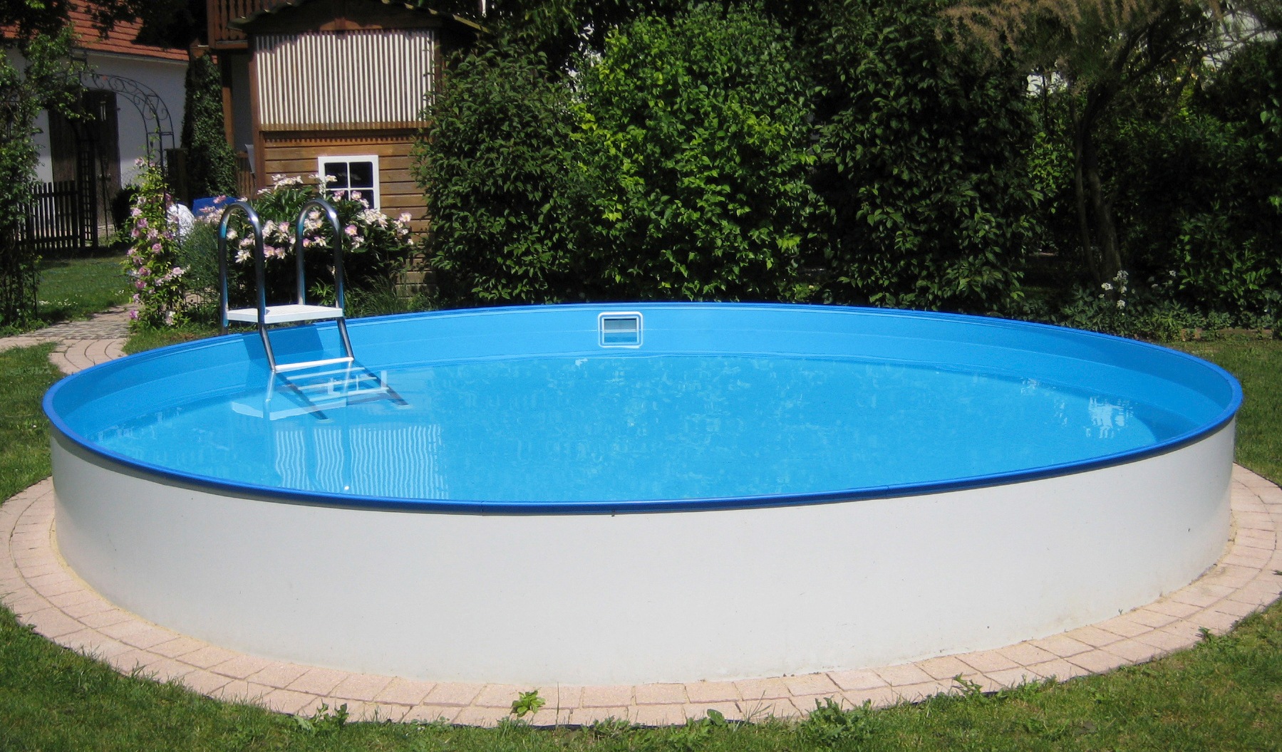 KWAD Rundpool »PALMA inkl. Dämmung Protector zum Teileinbau«, (Set, 5 tlg.), 5-tlg., mit Foliensack 0,6mm