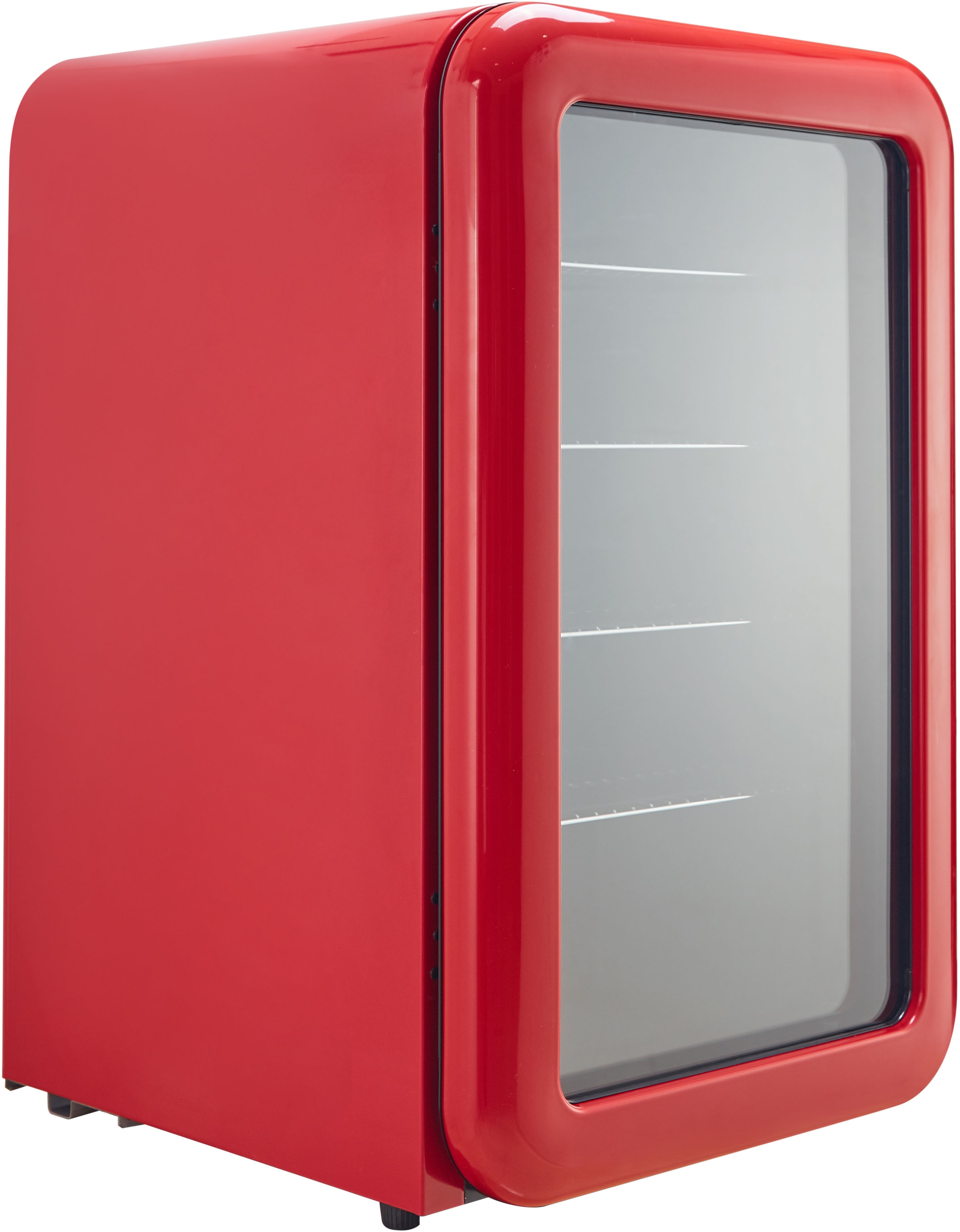 Hanseatic Getränkekühlschrank "HBC115ERRH red" 83,5 cm hoch 55 cm breit günstig online kaufen