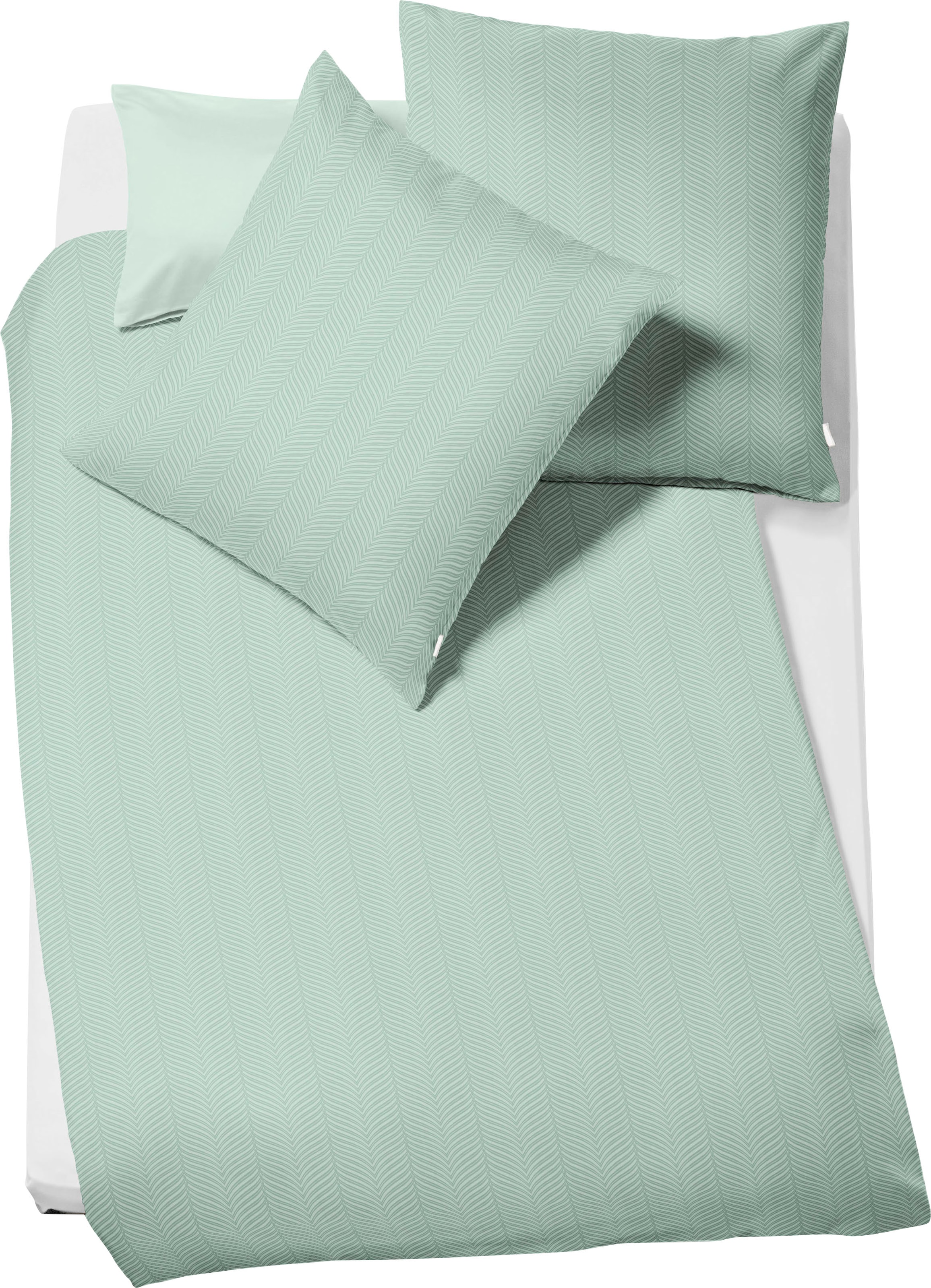 fleuresse Bettwäsche "Jade" 3 Stk. tlg. mit dezentem Muster günstig online kaufen