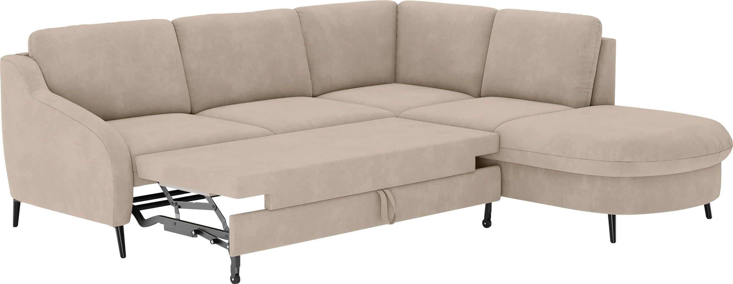 sit&more Ecksofa »Soul L-Form«, wahlweise mit Bettfunktion und Bettkasten oder Schubkasten