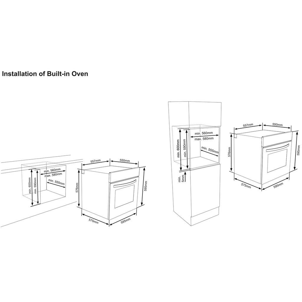 Sharp Backofen-Set »Pyro-Superset_Graphit«, K-61V28BM1-EU, Pyrolyse-Selbstreinigung