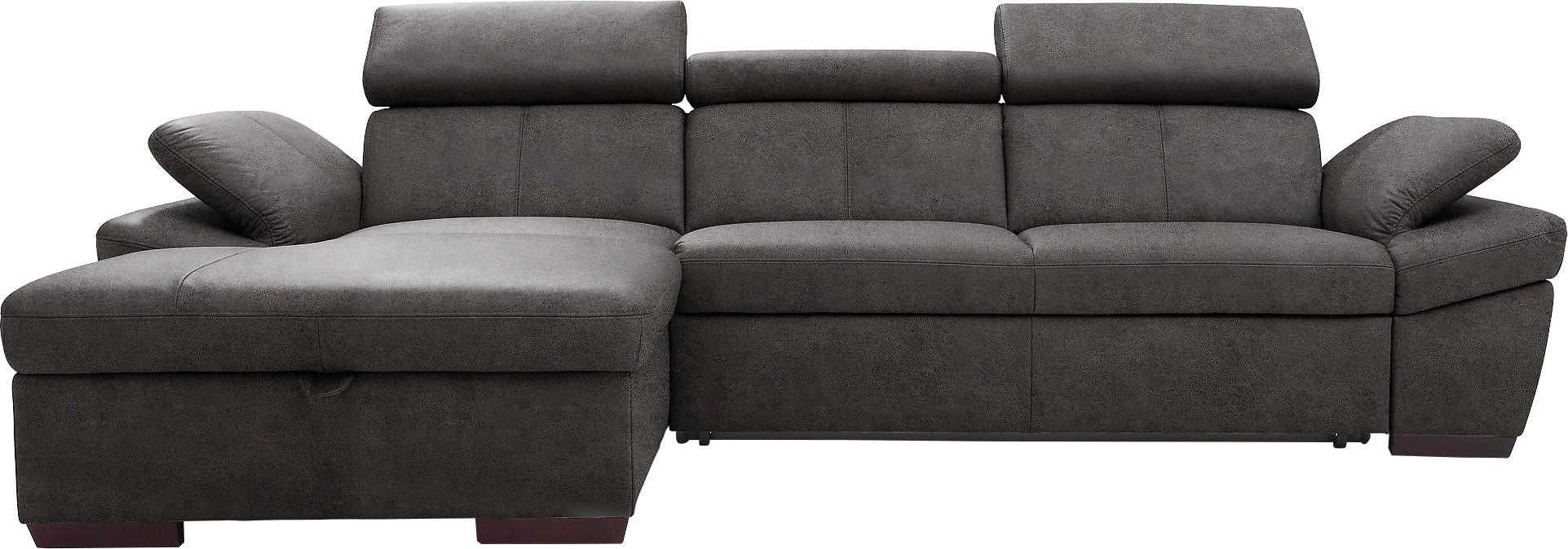 exxpo - sofa fashion Ecksofa "Salerno, Funktionssofa, Breite 280cm, hoher S günstig online kaufen