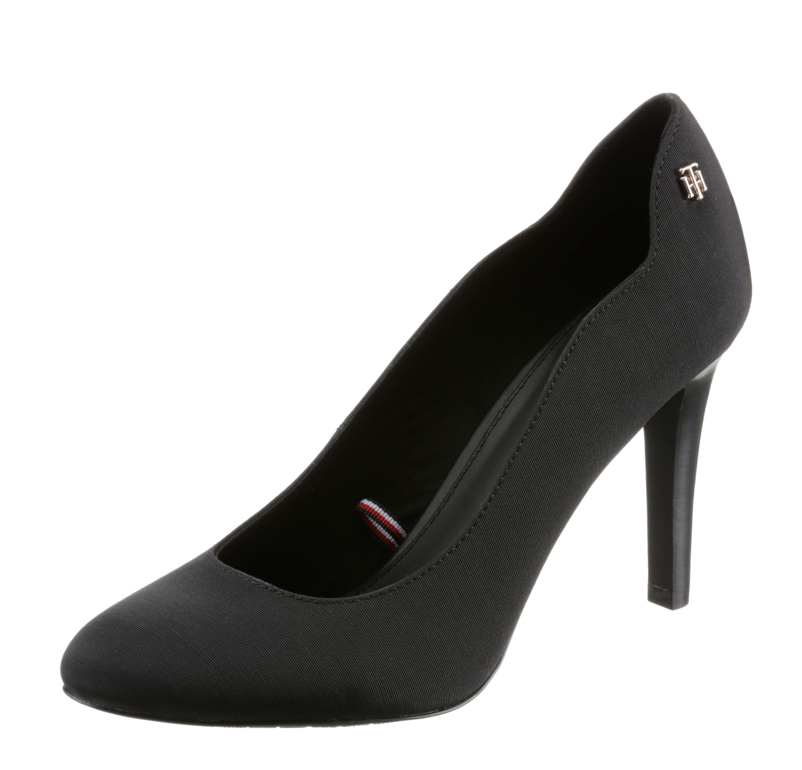 tommy hilfiger -  Pumps "TH ESSENTIALS HIGH HEEL PUMP", mit geschwungenem Abschluss