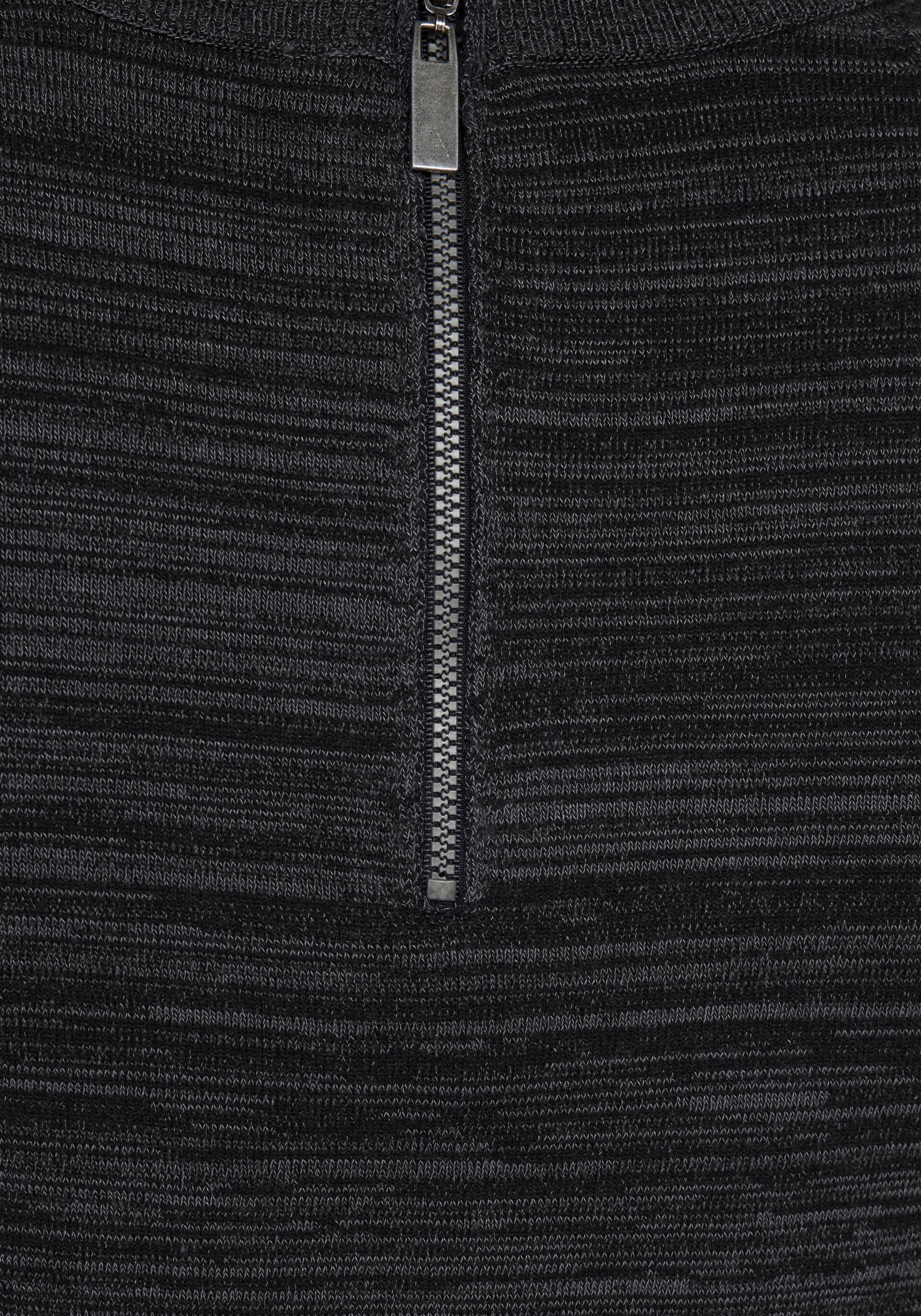 Aniston CASUAL Strickkleid, mit Reißverschluss