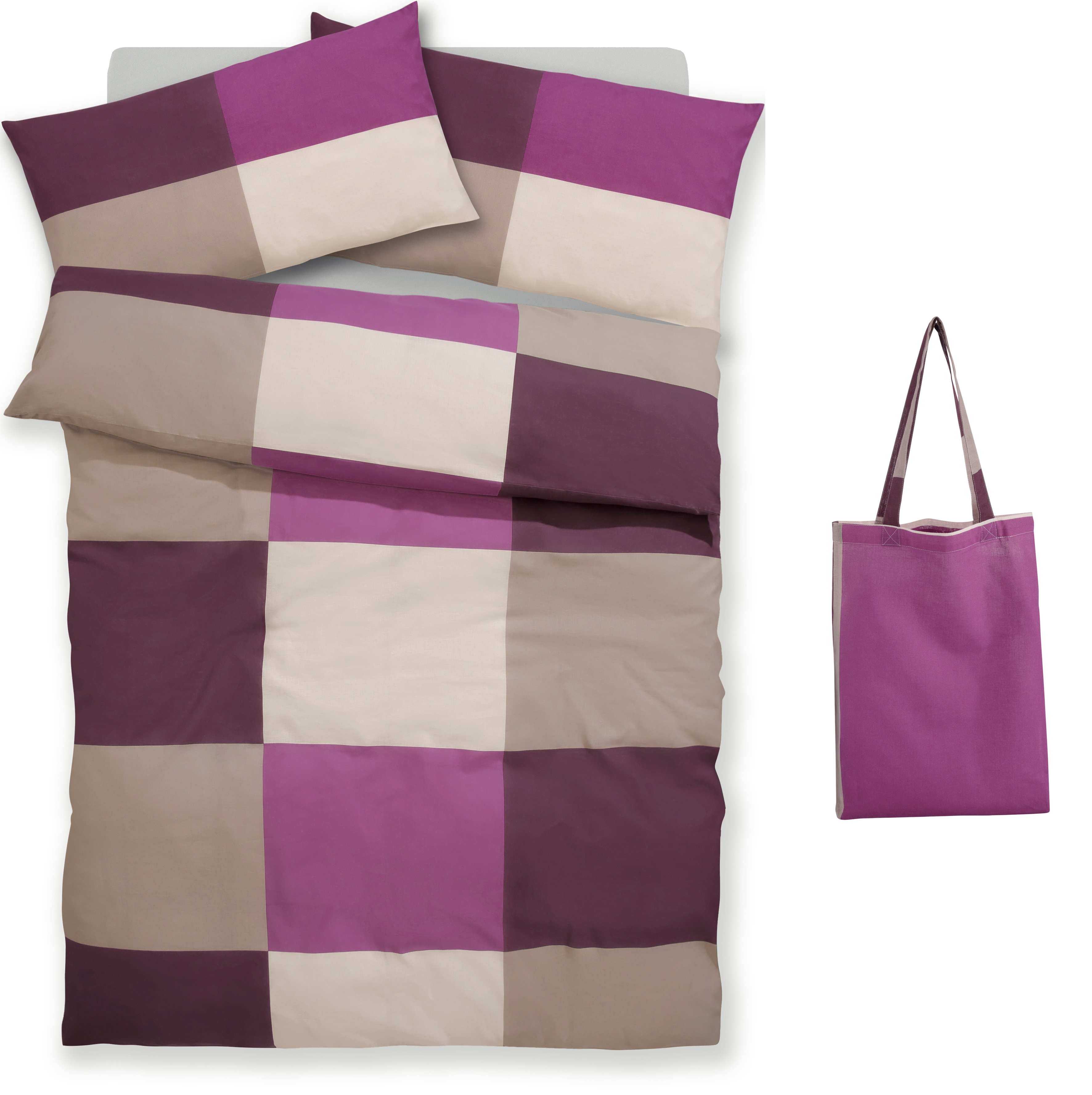 OTTO home Bettwäsche "Tirrell" 3 Bettwäsche ab Gr. 135x200 cm, 100% Baumwolle, Marke H.I.S by OTTO home