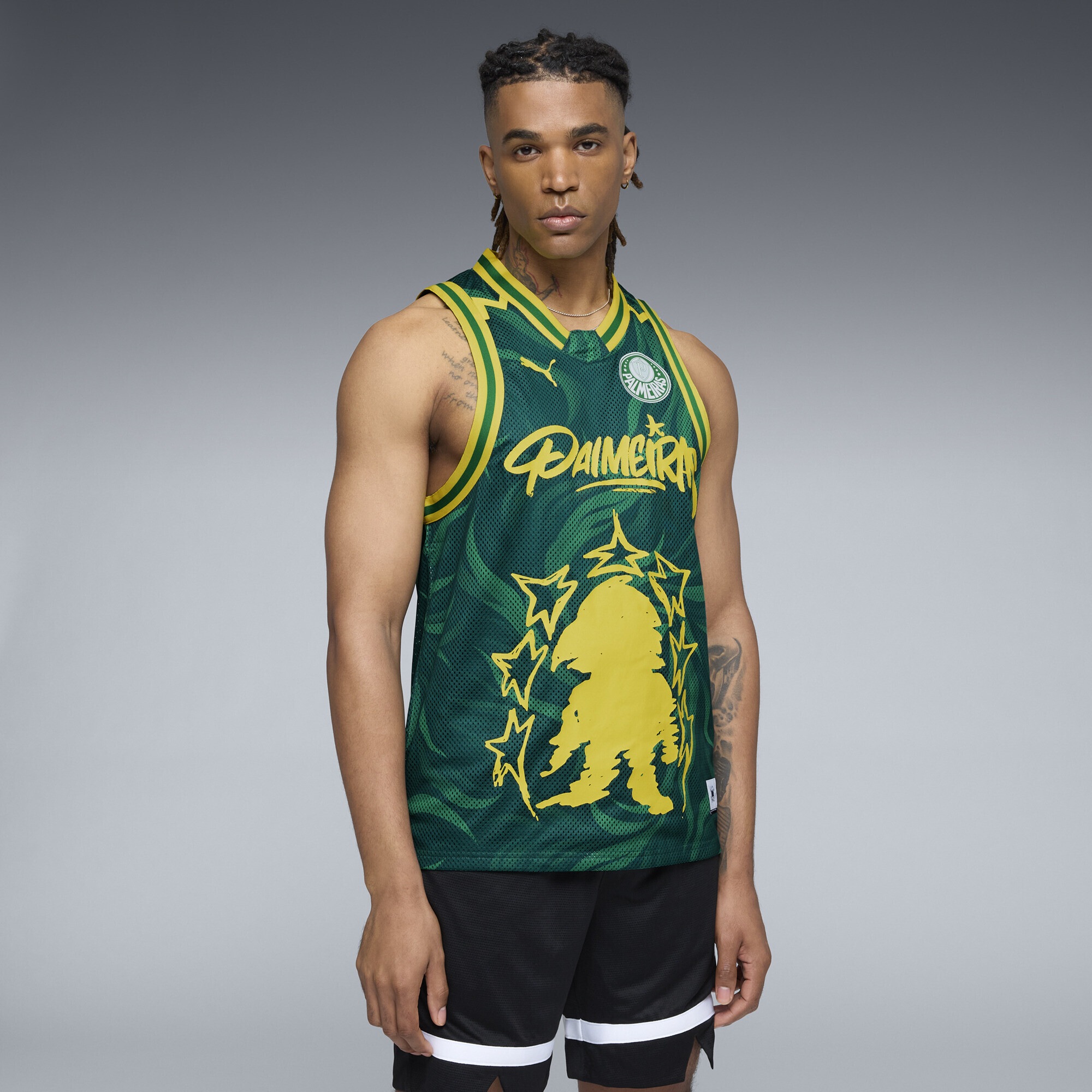 PUMA Trainingsshirt "PUMA HOOPS x SE PALMEIRAS Basketballtrikot Herren" günstig online kaufen