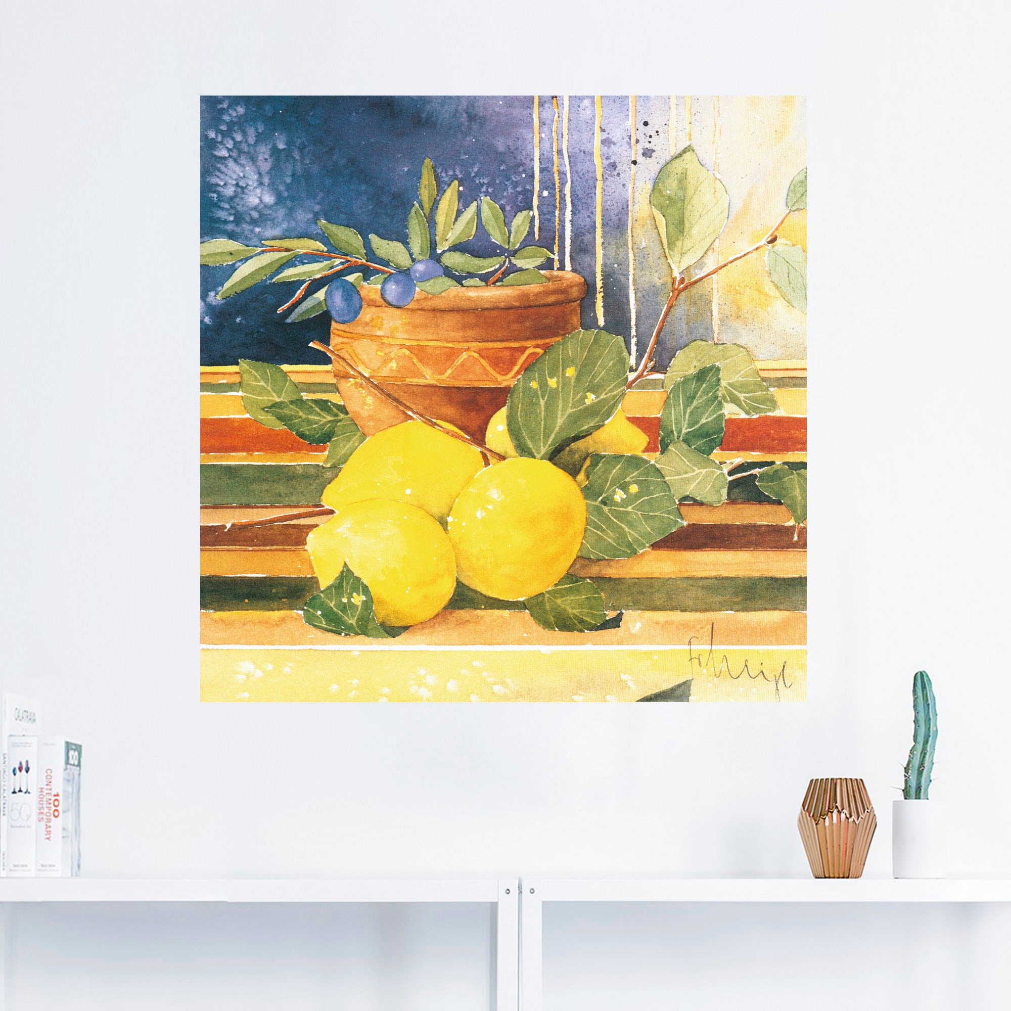 Artland Wandbild »Akzente des Sommers I«, Arrangements, (1 St.), als Leinwandbild, Wandaufkleber in verschied. Größen