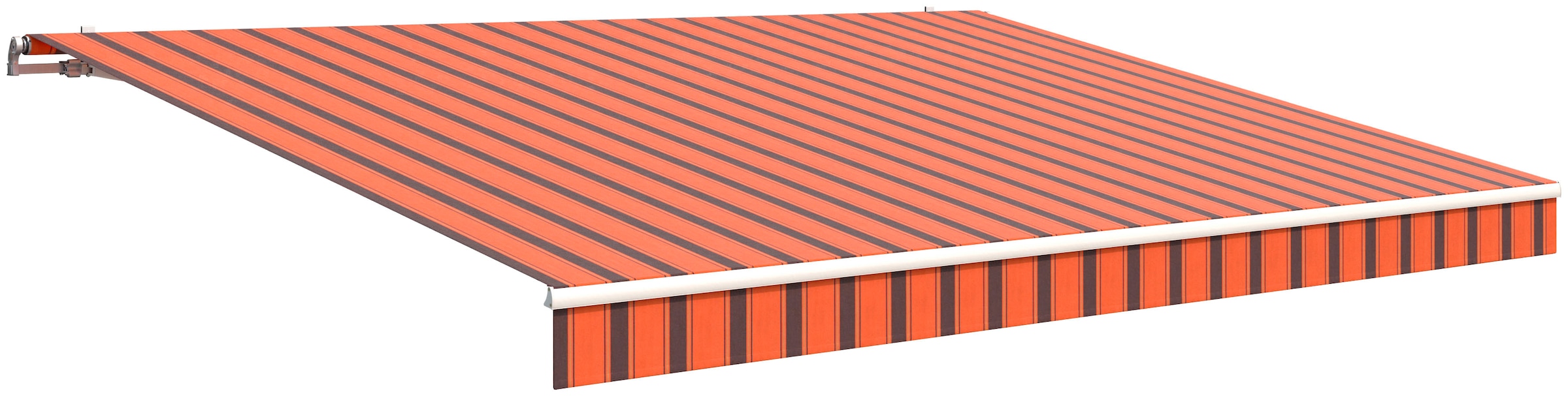 Gelenkarmmarkise WISMAR "Classic", orange (orange, braun), B:600cm H:25cm, Polyacryl, Markisen