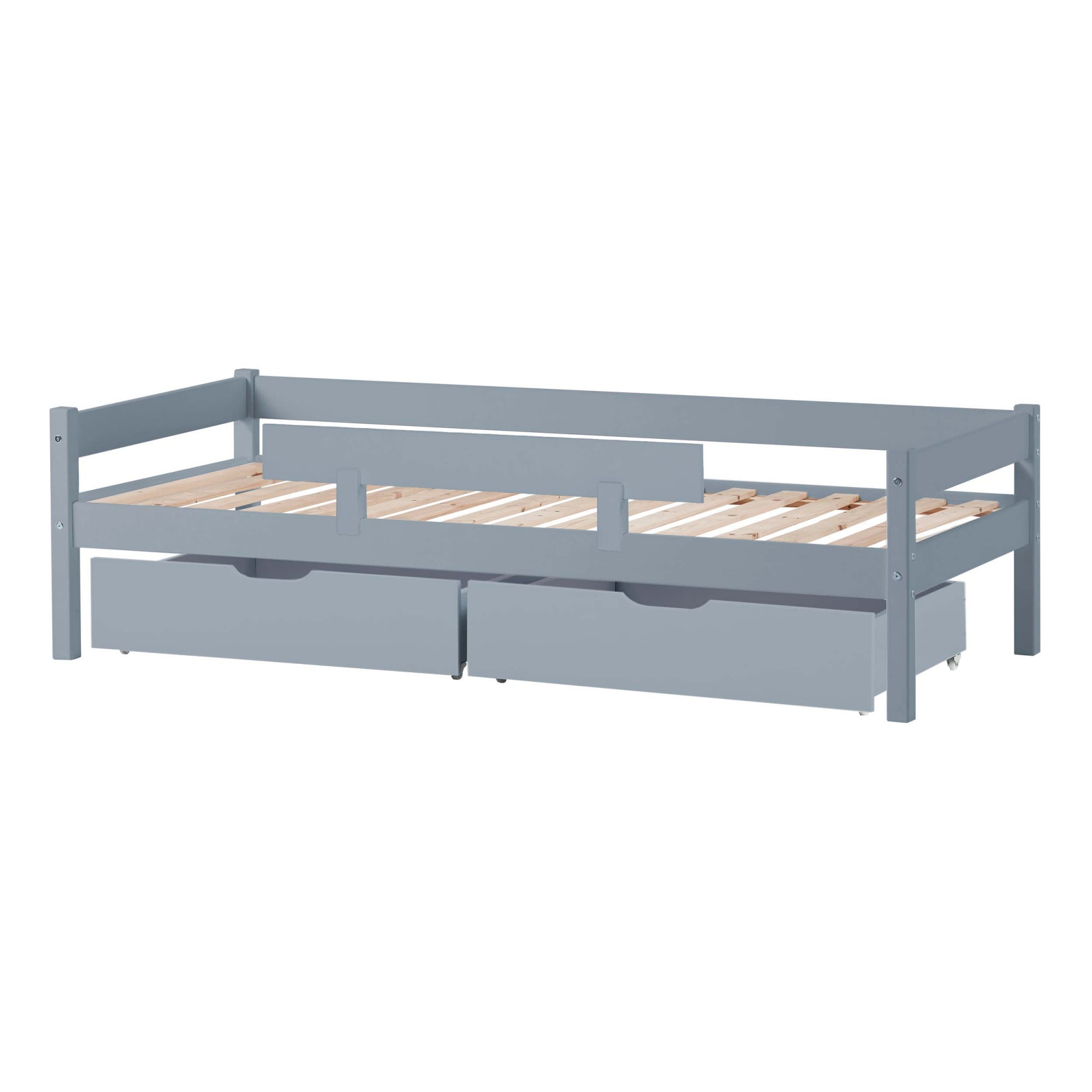 Lüttenhütt Jugendbett »ECO One«, Kinderbett mit Rausfallschutz, mit 2 Schubkästen