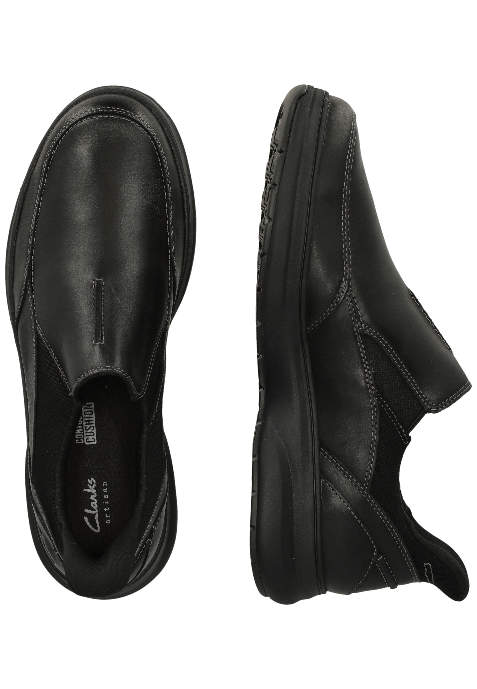 Clarks Mullan Step Loafers Black Leather EU 40 3