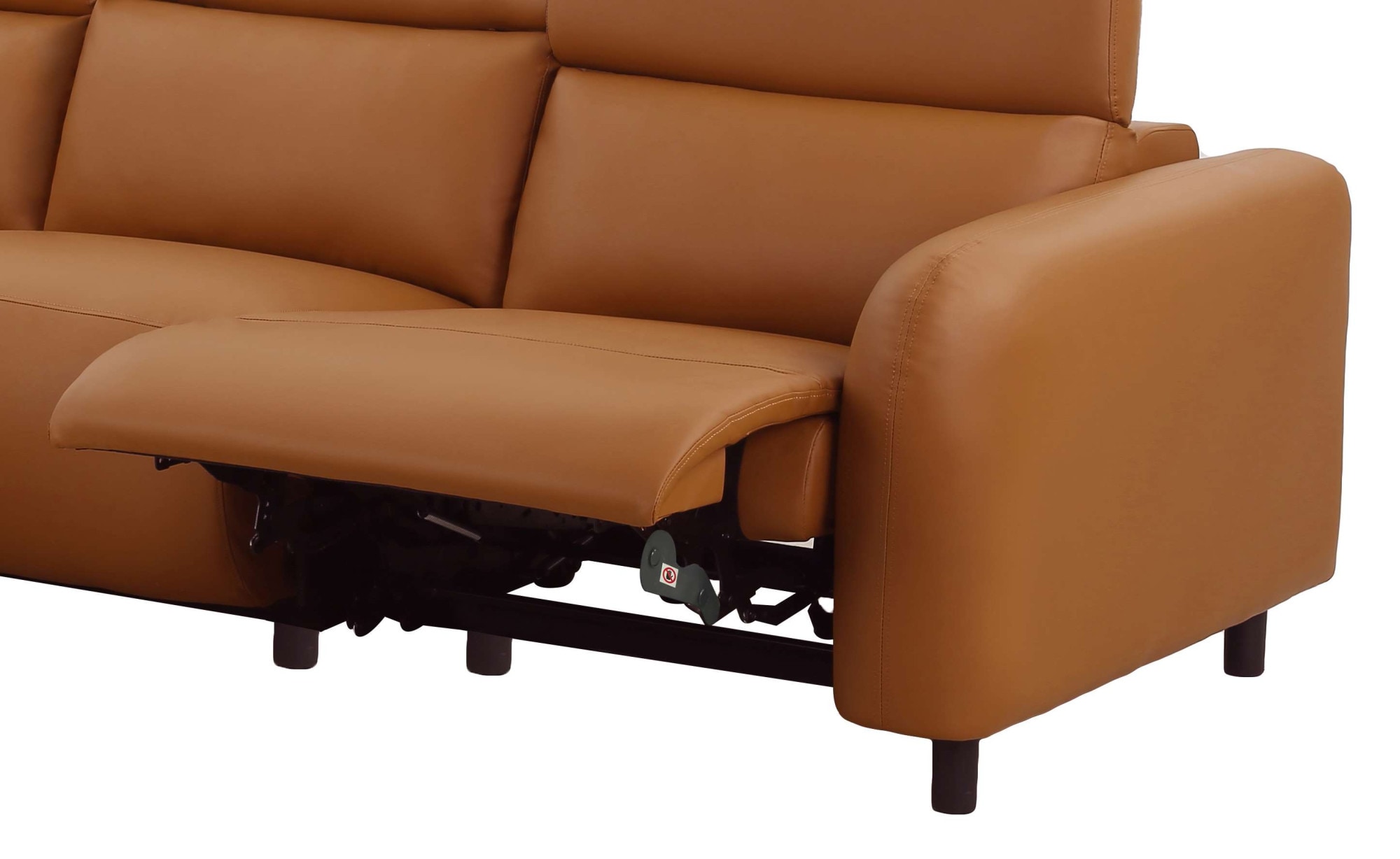 Home affaire Ecksofa »SKAANE Kunstleder, L-Form, 274 cm, manuelle u. elektrische Funktion,«, rundes Design, Kopfteilverstellung, Federkernpolsterung