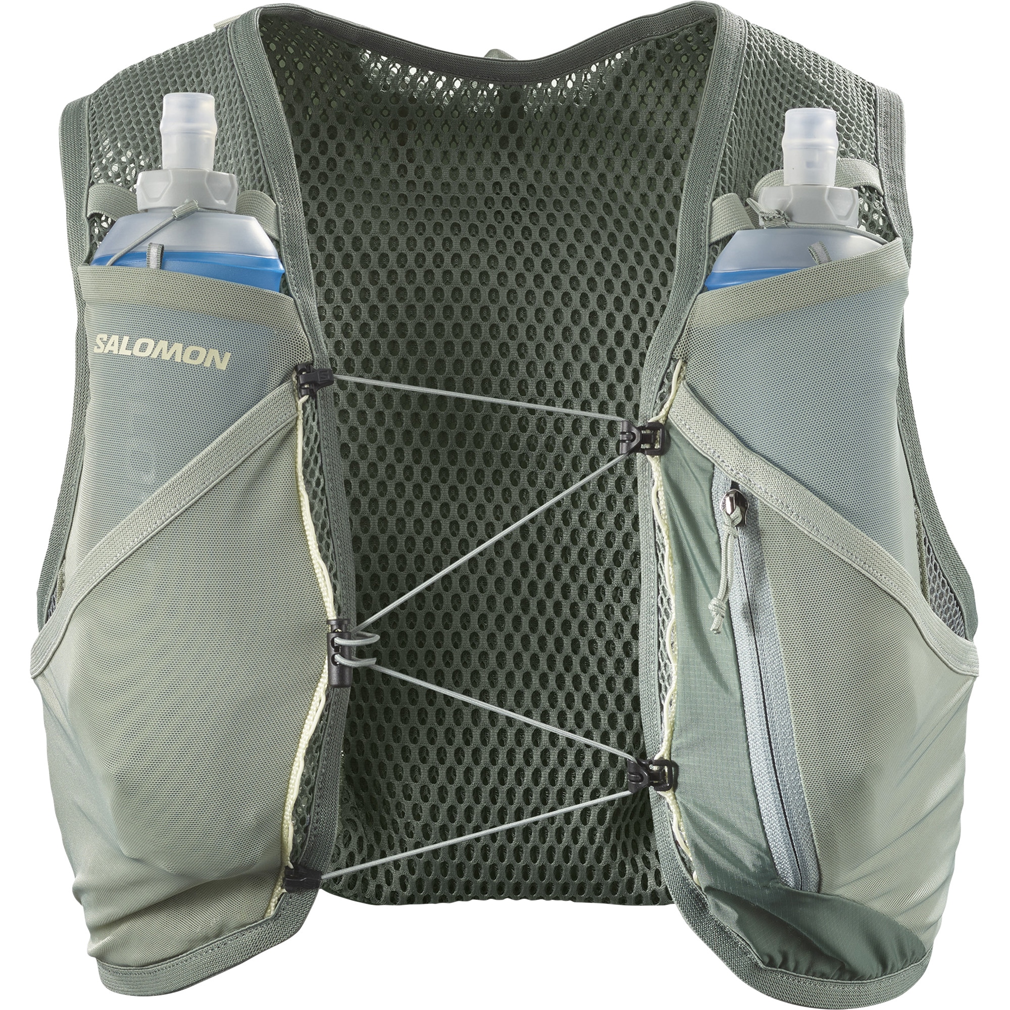 Trinkrucksack SALOMON Gr. M, grün (laurel wreat), Rucksäcke, M, Obermaterial: 100% Polyester, aus Polyester, auch in großen Größen