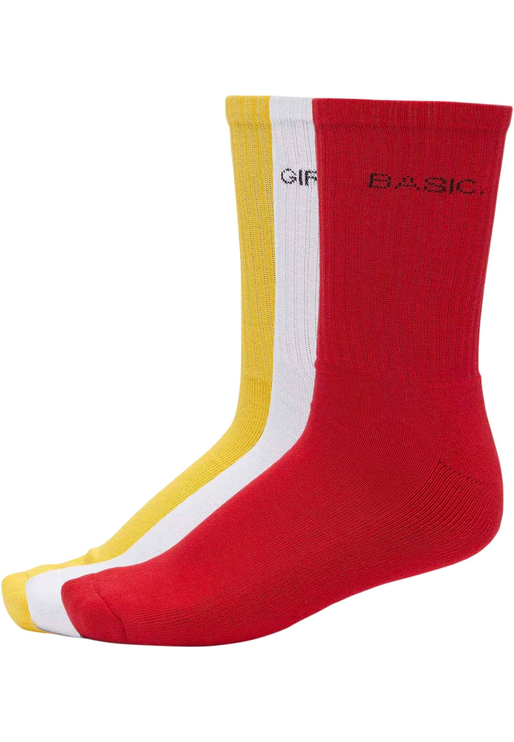 URBAN CLASSICS Strümpfe "Urban Classics Unisex Wording Socks 3-Pack", (1 Paar)