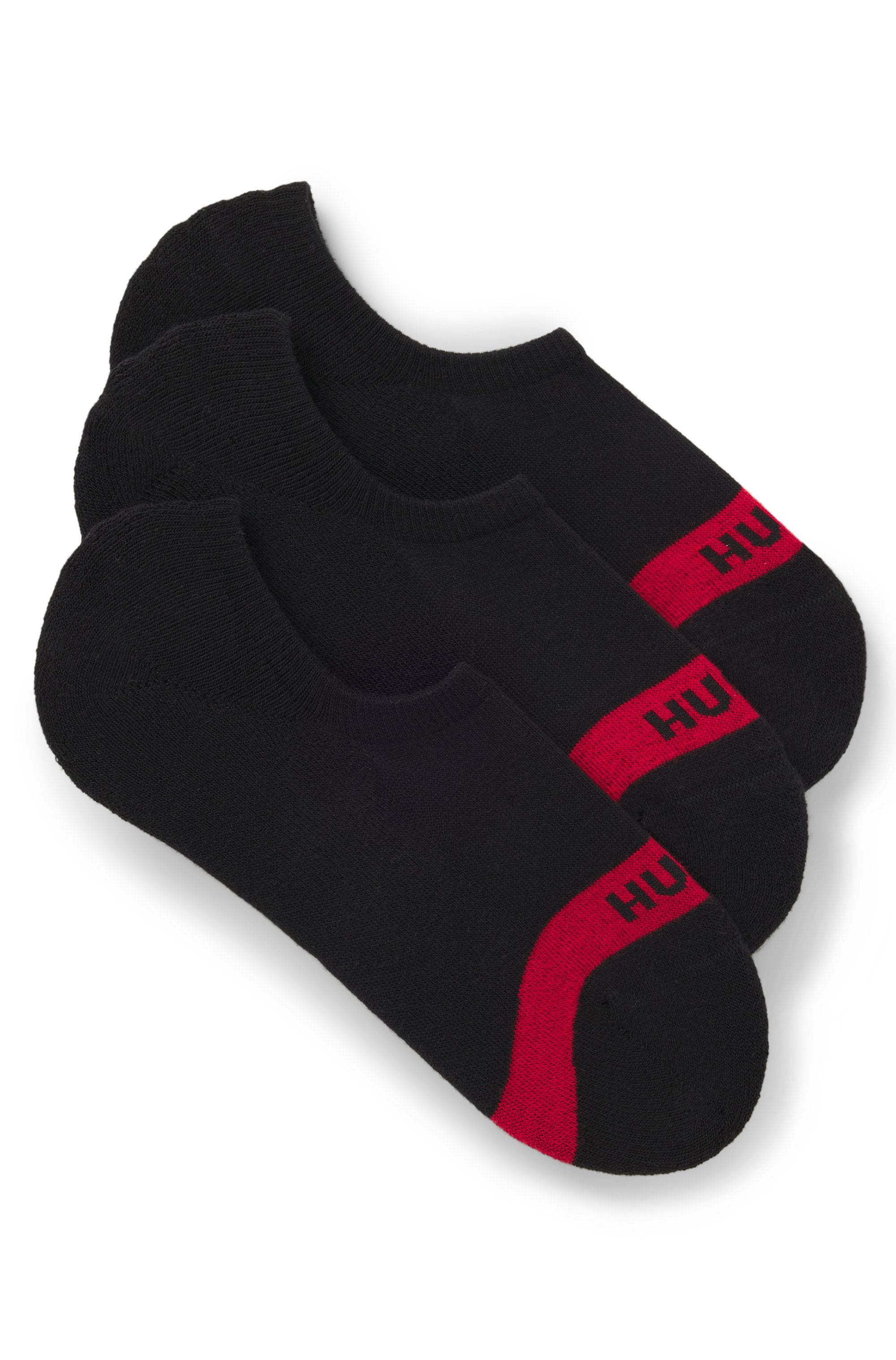 HUGO Underwear Businesssocken "3P LC PLUSH TAPE CC" Packung, 3er, 3 Stk. tlg. mit HUGO Logostickerei auf rotem Farbstreifen