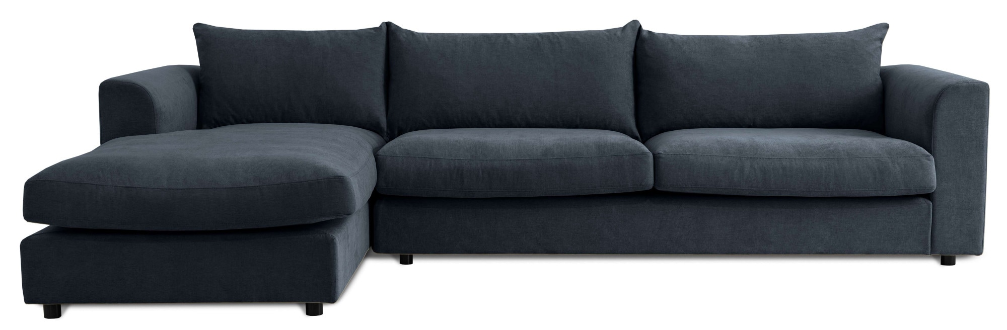 LeGer Home by Lena Gercke Ecksofa »Avelina« Breite 297 cm, in Cord- und Chenille- Stoff, Rückenkissen mit Federn