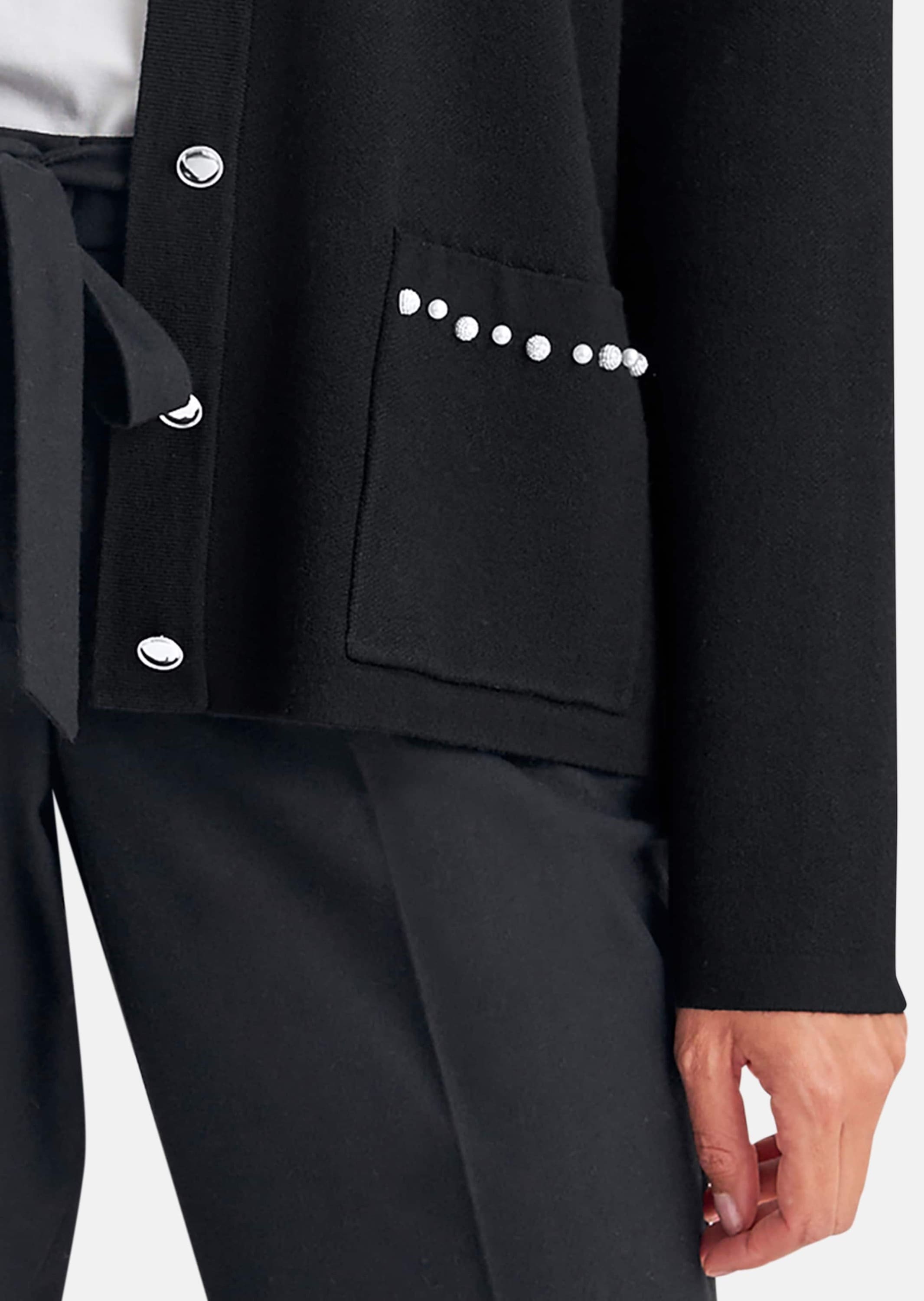 MADELEINE Strickjacke »Strickjacke Strickjacke mit Zierperlen«
