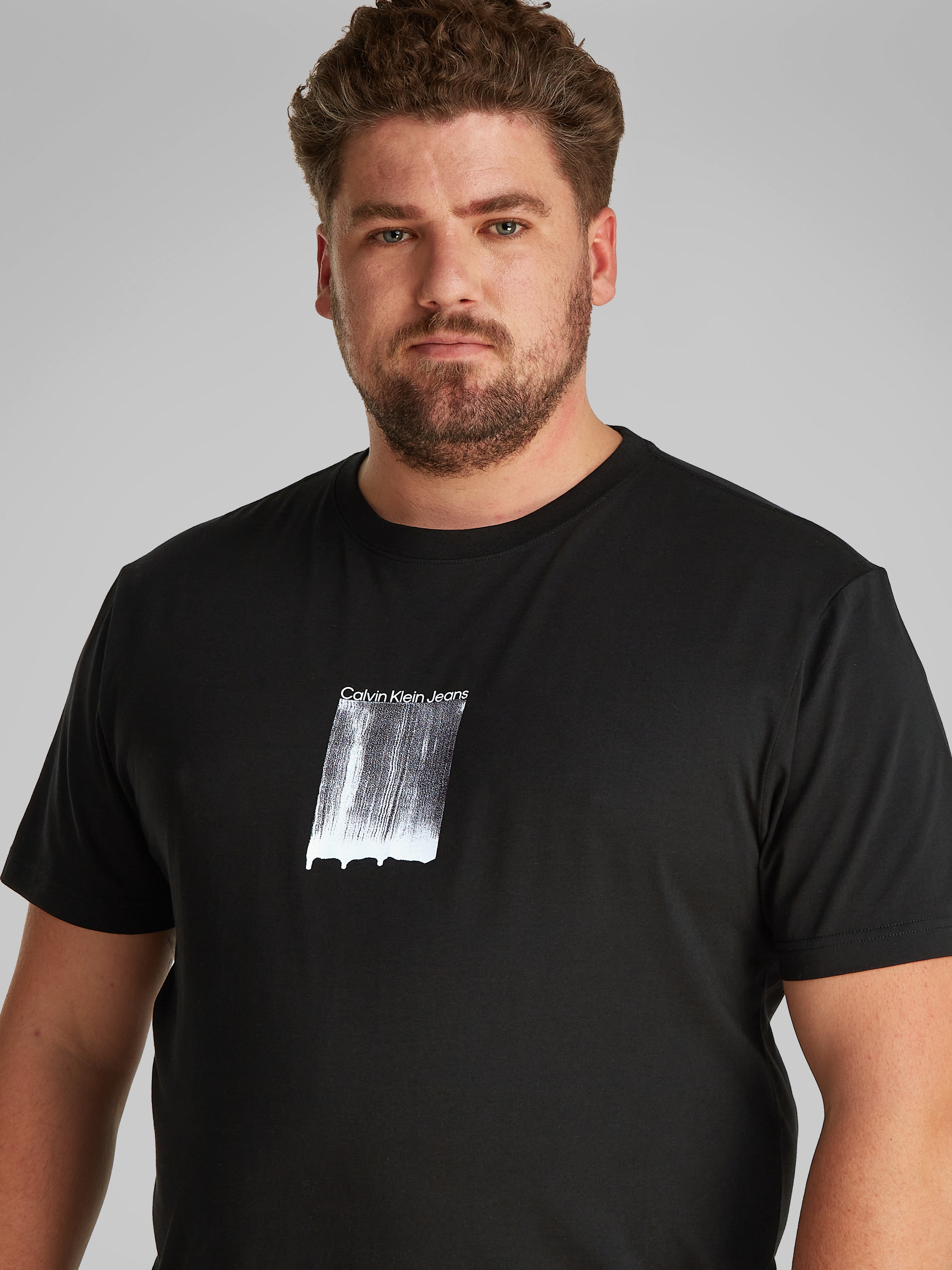 Calvin Klein Jeans Plus T-Shirt »PLUS BRUSH STROKE GRAPHIC TEE«, in großen Größen