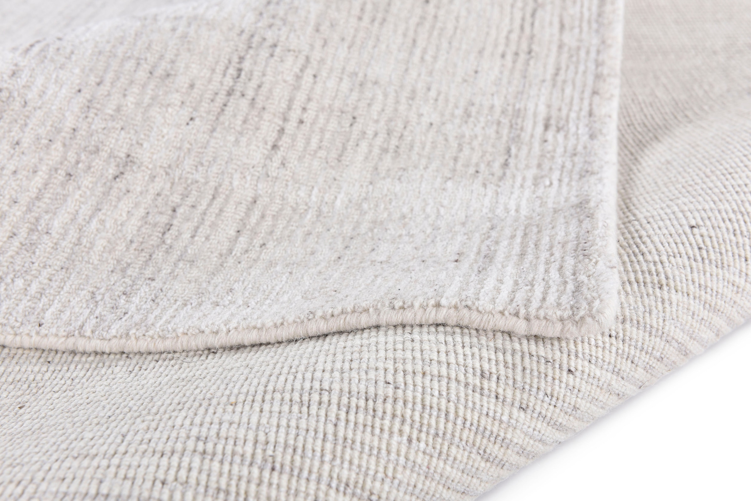 Sansibar Teppich »Tinnum Uni meliert«, rechteckig, meliert, 60% Wolle, handgearbeitet in aufwendiger Handloom-Technik