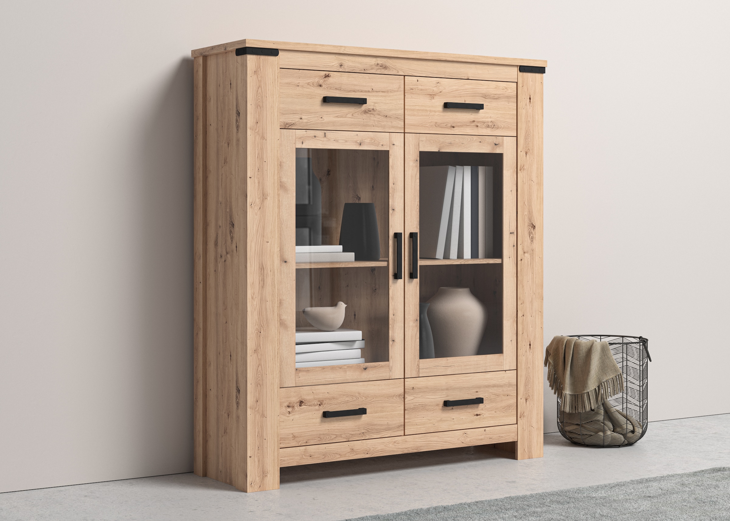 COTTA Highboard "Hawai", Vitrine, Breite 125 cm