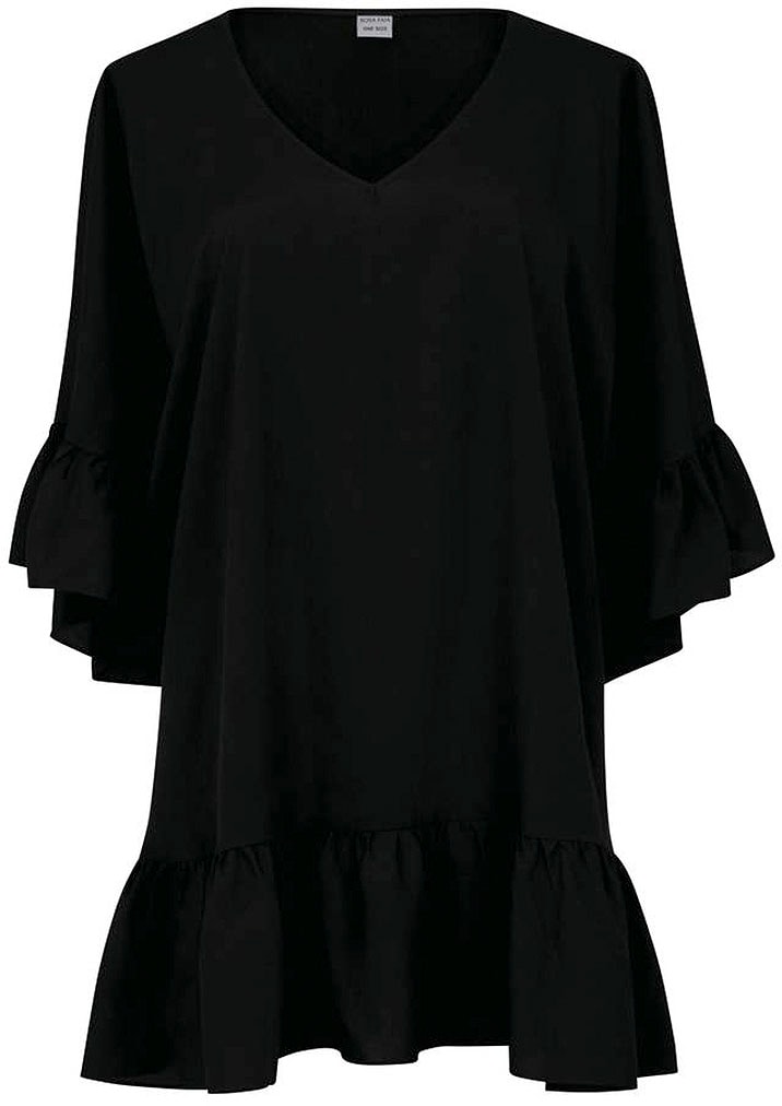 Rosa Faia Strandkleid »Style Akalani«, kurzes, weich fallendes Oversize Kleid, Cover-Up