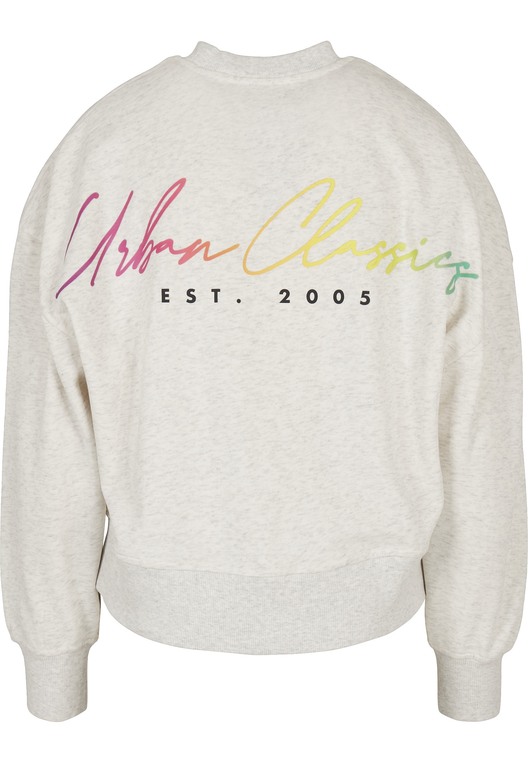 URBAN CLASSICS Sweater »Urban Classics Damen Ladies Oversized Rainbow Crewneck«

