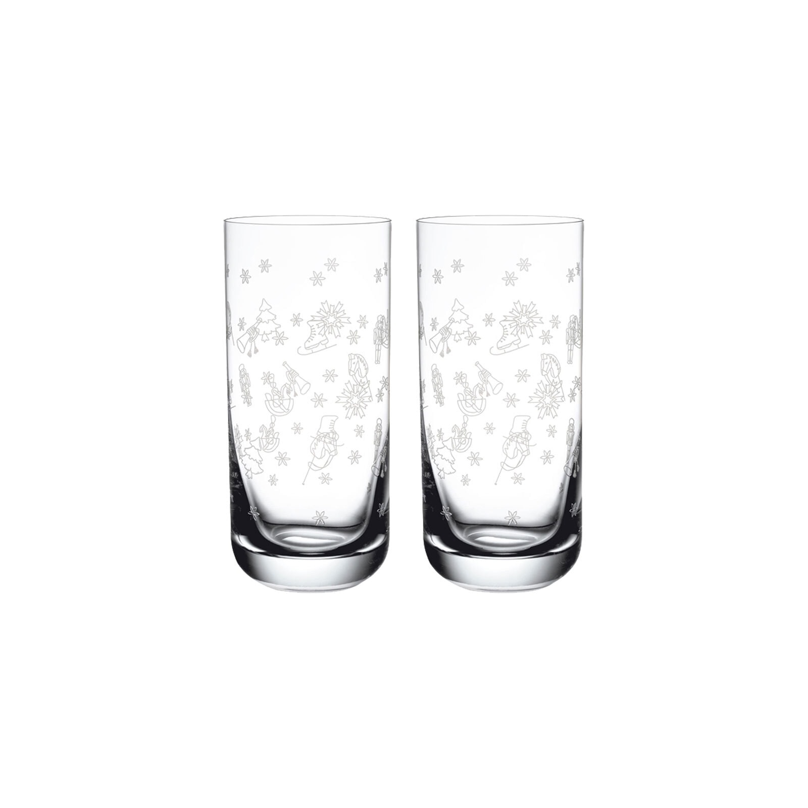 VILLEROY & BOCH Longdrinkglas "Longdrinkgläser Toy's Delight 300 ml 2er Set transparent", 2 tlg., bunt, Trinkgefäße