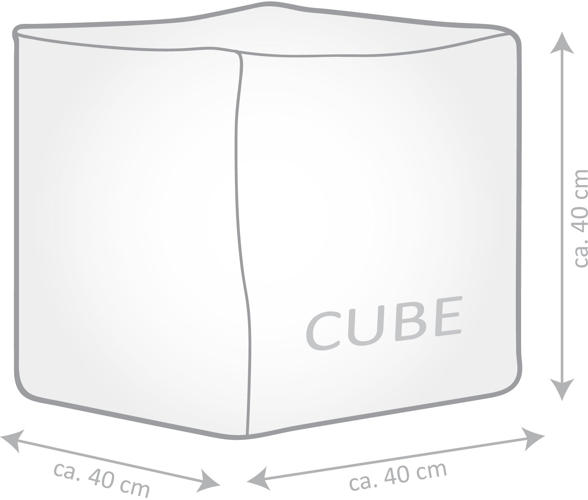 Magma Heimtex Sitzsack »Cube SCUBA«, (1 St.)