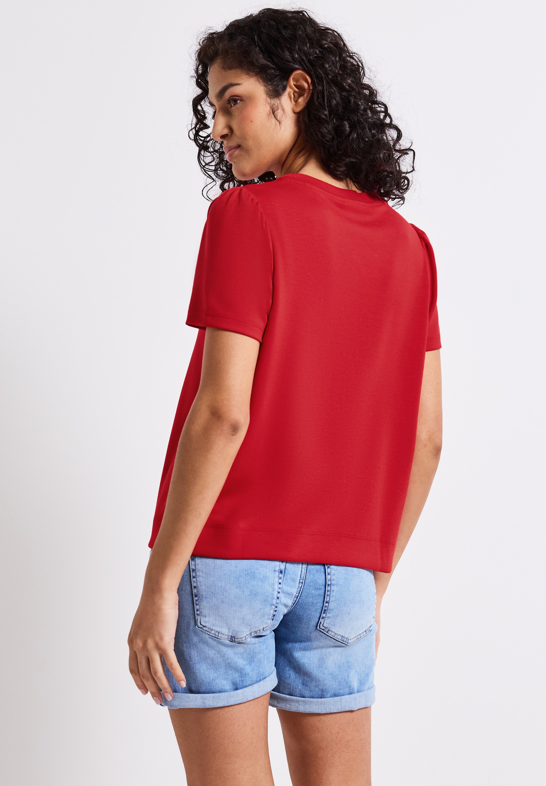 STREET ONE STUDIO T-Shirt mit Rundhalsausschnitt günstig online kaufen