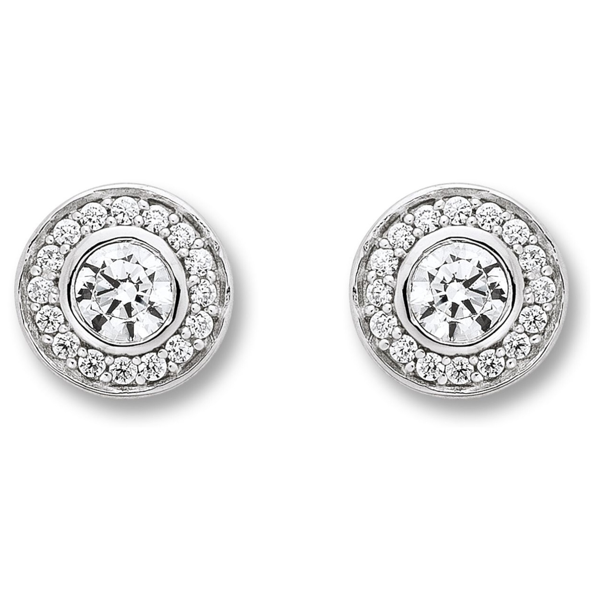 Paar Ohrhänger ONE ELEMENT "Zirkonia Ohrringe Ohrstecker aus 925 Silber", silber, Ohrringe, Damen, Damen,mit Zirkonia, Silber 925 (Sterlingsilber), Symbolische Note – harmonisch gestaltet mit Liebe zum Detail 2