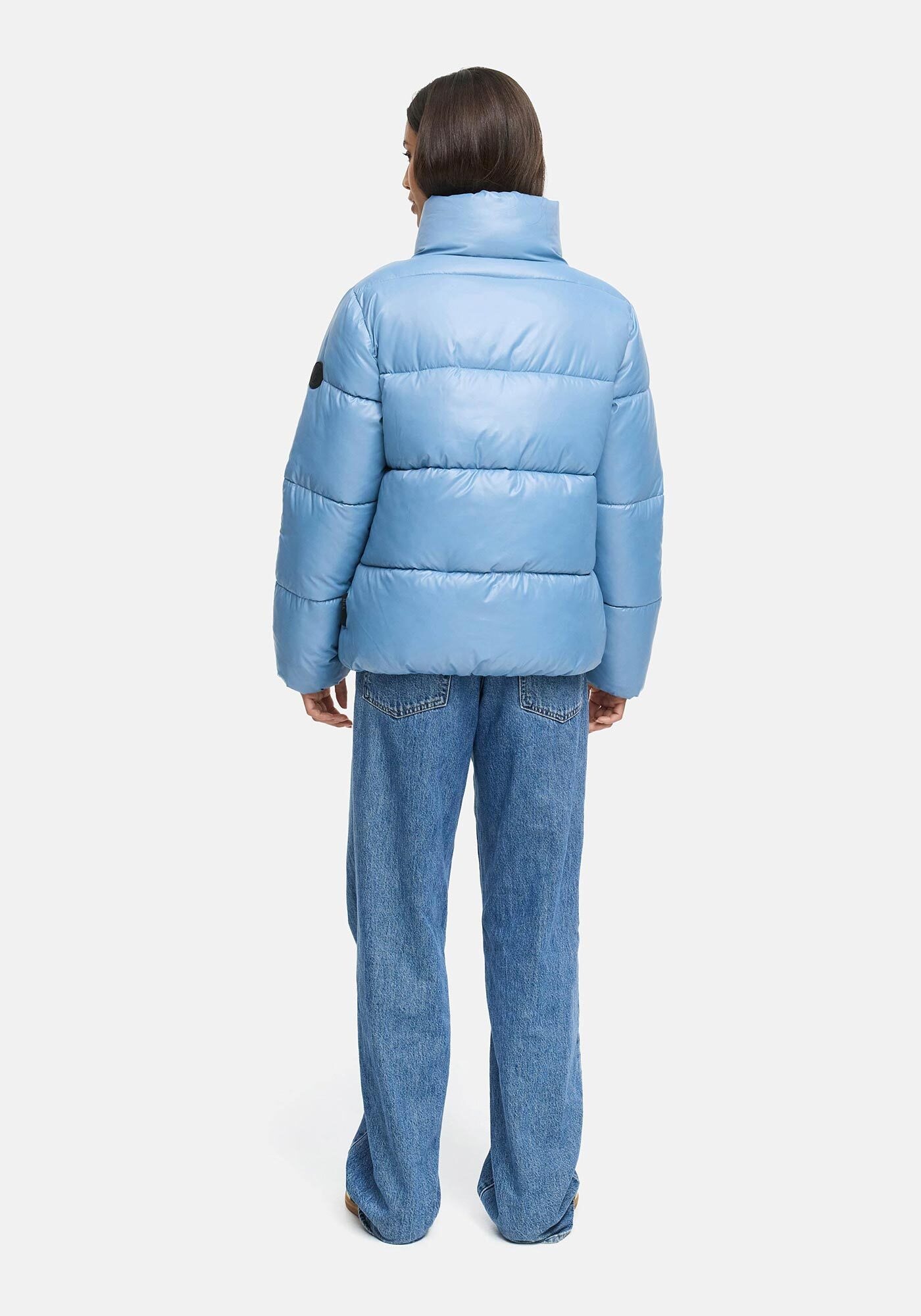 Marikoo Winterjacke »Hazalee«, mit leicht gläzendem Obermaterial und hohem Kragen
