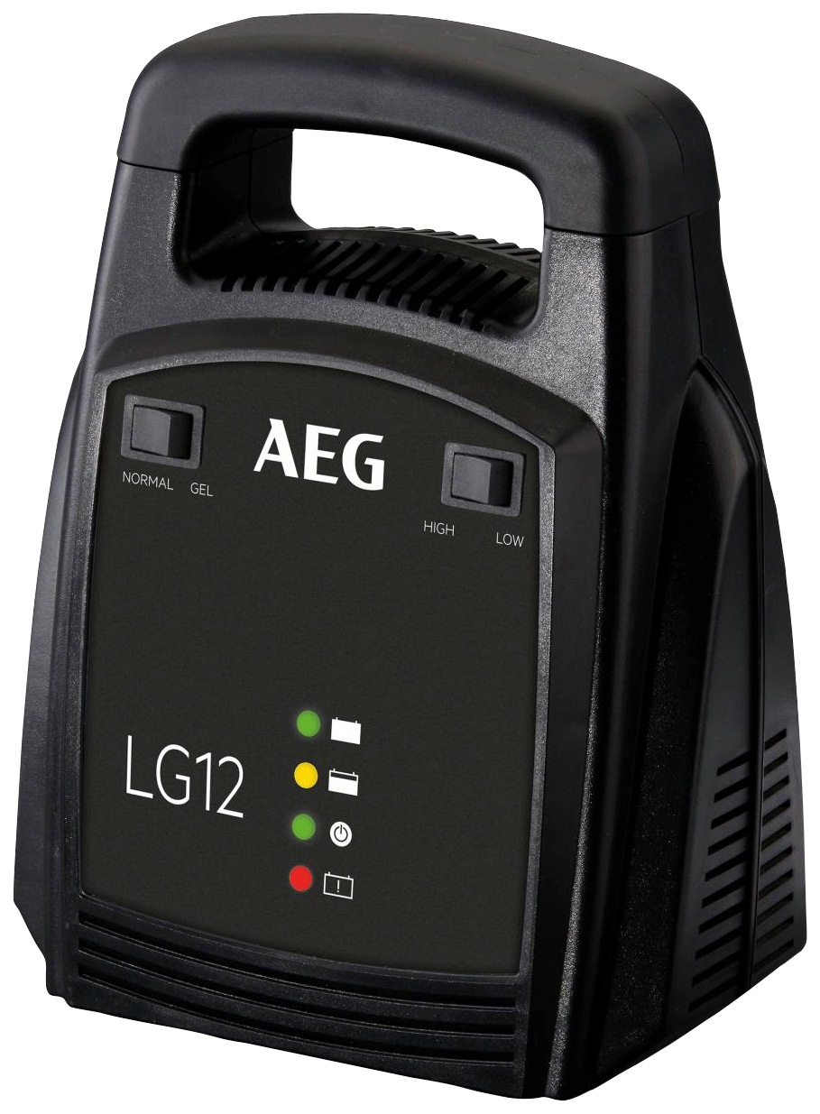 AEG Autobatterie-Ladegerät "LG 12", B:12,9cm H:25,8cm T:22cm, schwarz, Ladegeräte