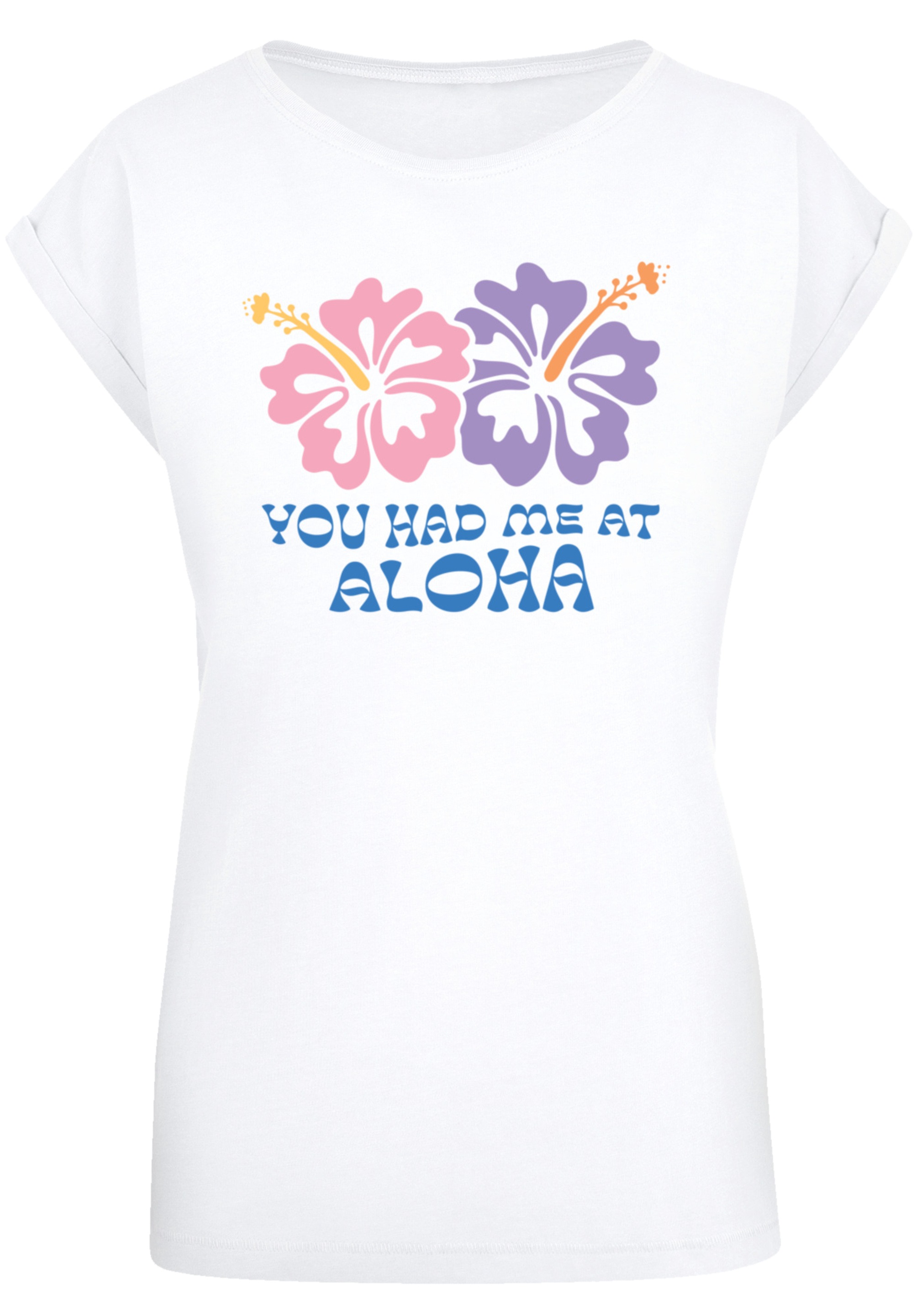 F4NT4STIC T-Shirt »You had me at Aloha«, Premium Qualität
