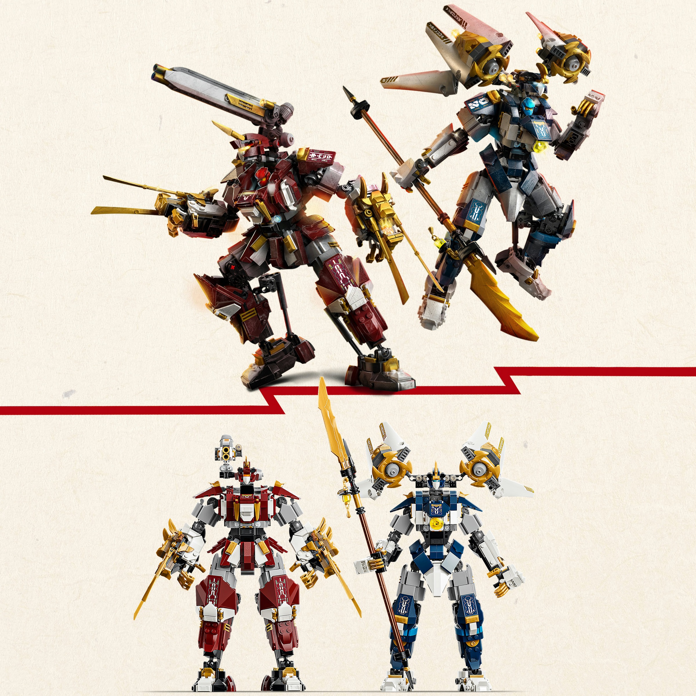 LEGO® Konstruktionsspielsteine »Die Zwillings-Titanmechs (71870), LEGO Ninjago« Made in Europe