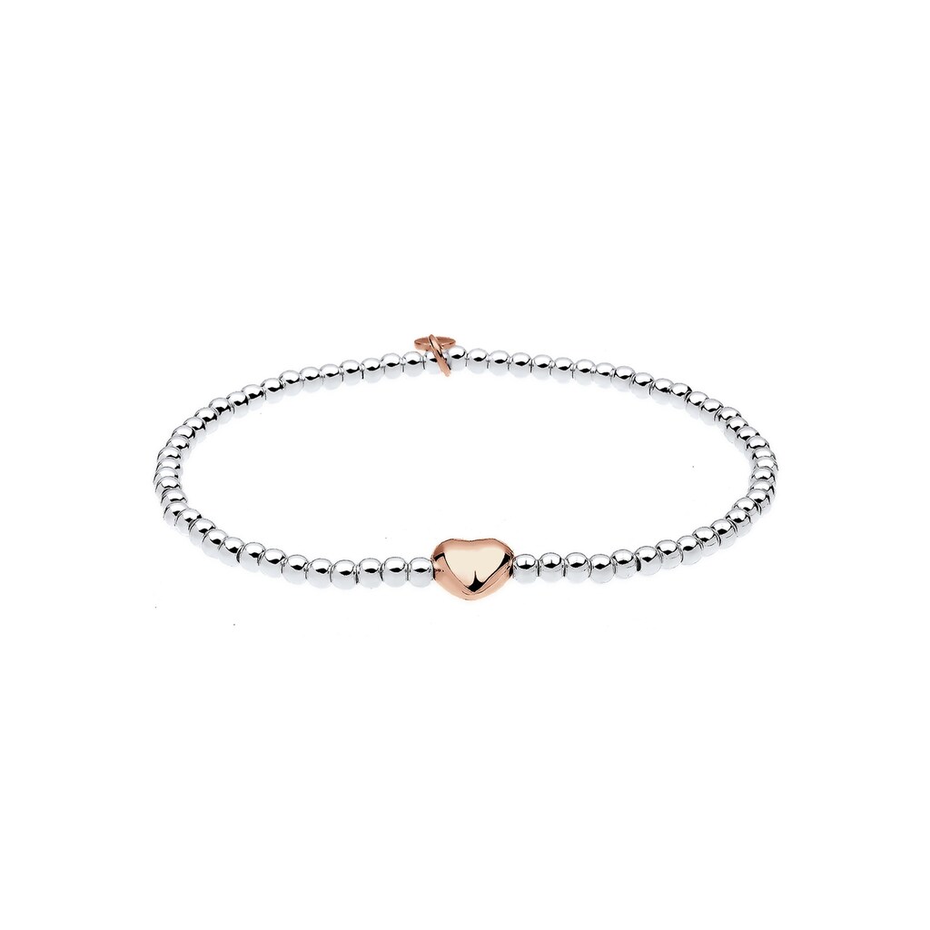 Elli Armband »Herz Liebe Kugeln 925 Sterling Silber«