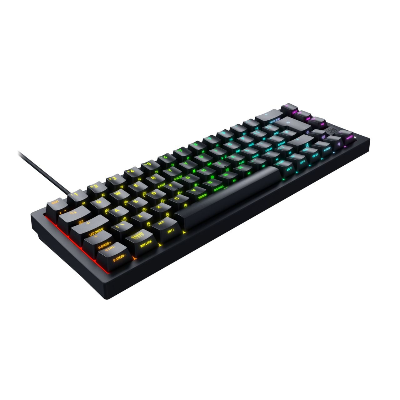 Cherry Xtrfy Gaming-Tastatur »K5V2 65% / GER / BLACK«, (Funktionstasten), Ultra-anpassbar
