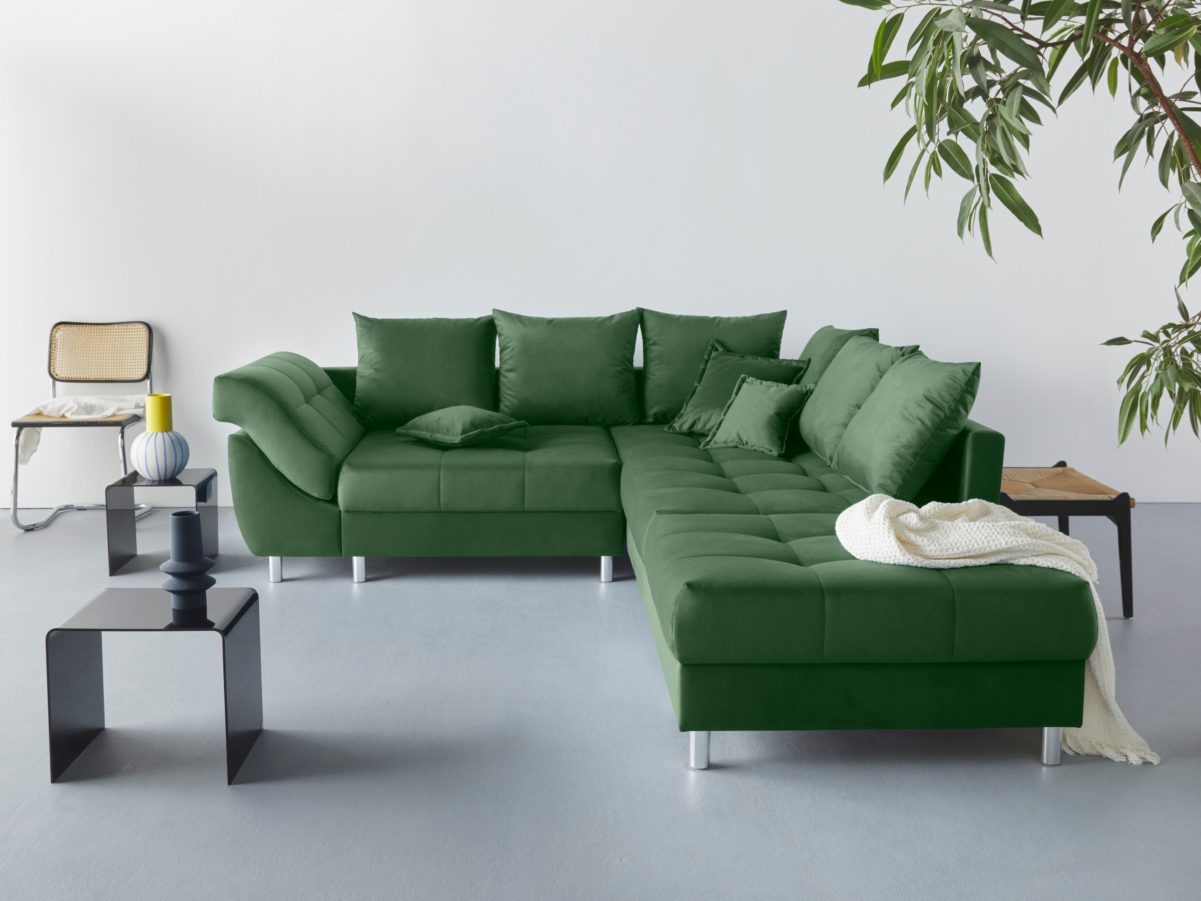 COLLECTION AB Ecksofa "(Spar-Set) Innsbruck L-Form und Hocker" Ecksofa und günstig online kaufen