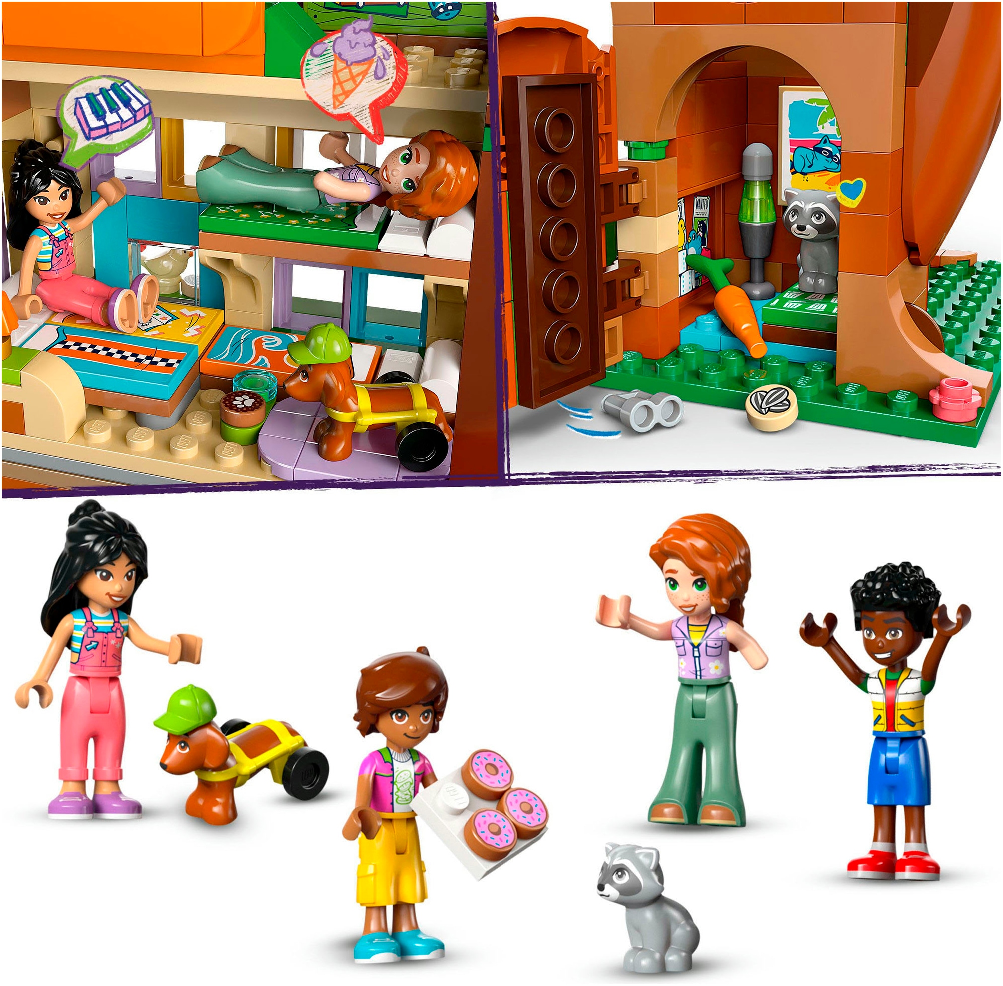 LEGO® Konstruktionsspielsteine »Baumhaus (42652), LEGO Friends«, (701 St.), Made in Europe