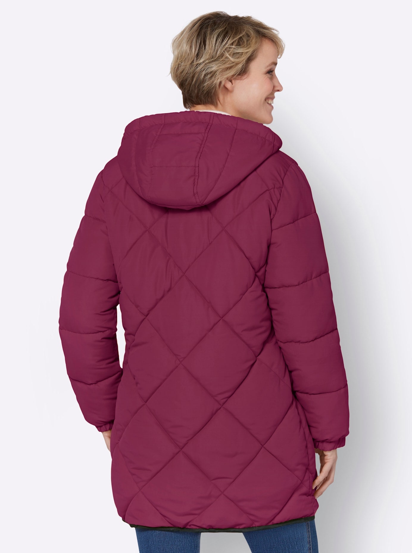 Classic Basics Steppjacke, mit Kapuze