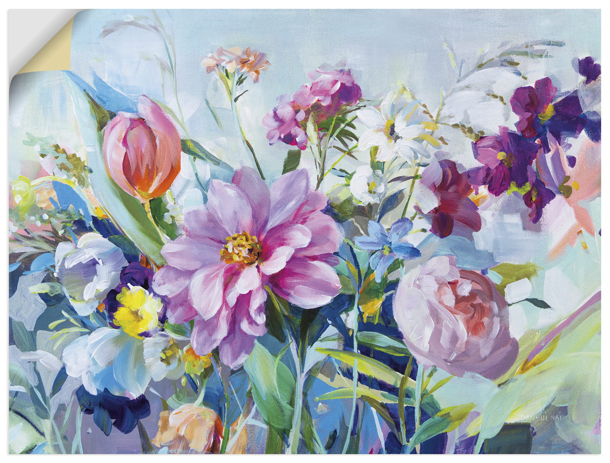 Artland Wandbild "High Summer Garden I" Blumenbilder 1 Stk. tlg. als Alubild, Leinwandbild, Poster, Wandaufkleber in verschied. Größen