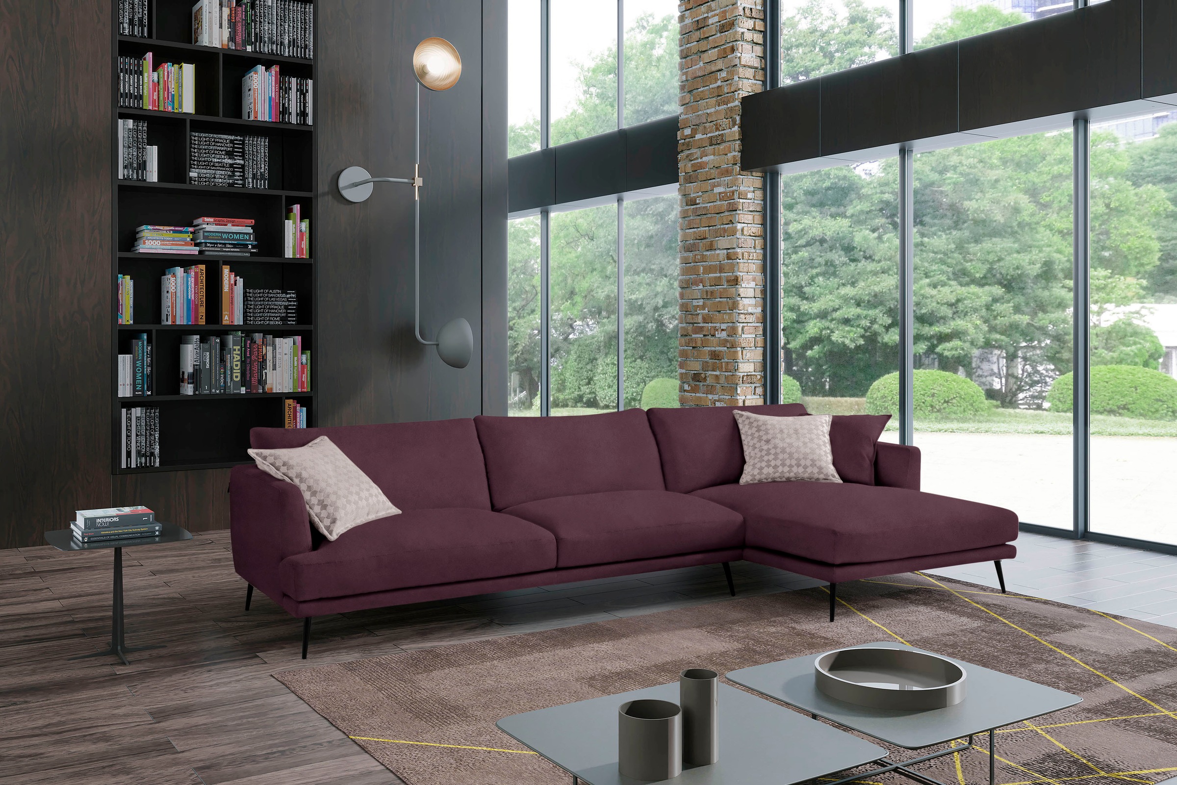 Egoitaliano Ecksofa »Sophia, Designsofa mit extrakomfortablem Sitzkomfort«, mit Daunenfederung, L-Form