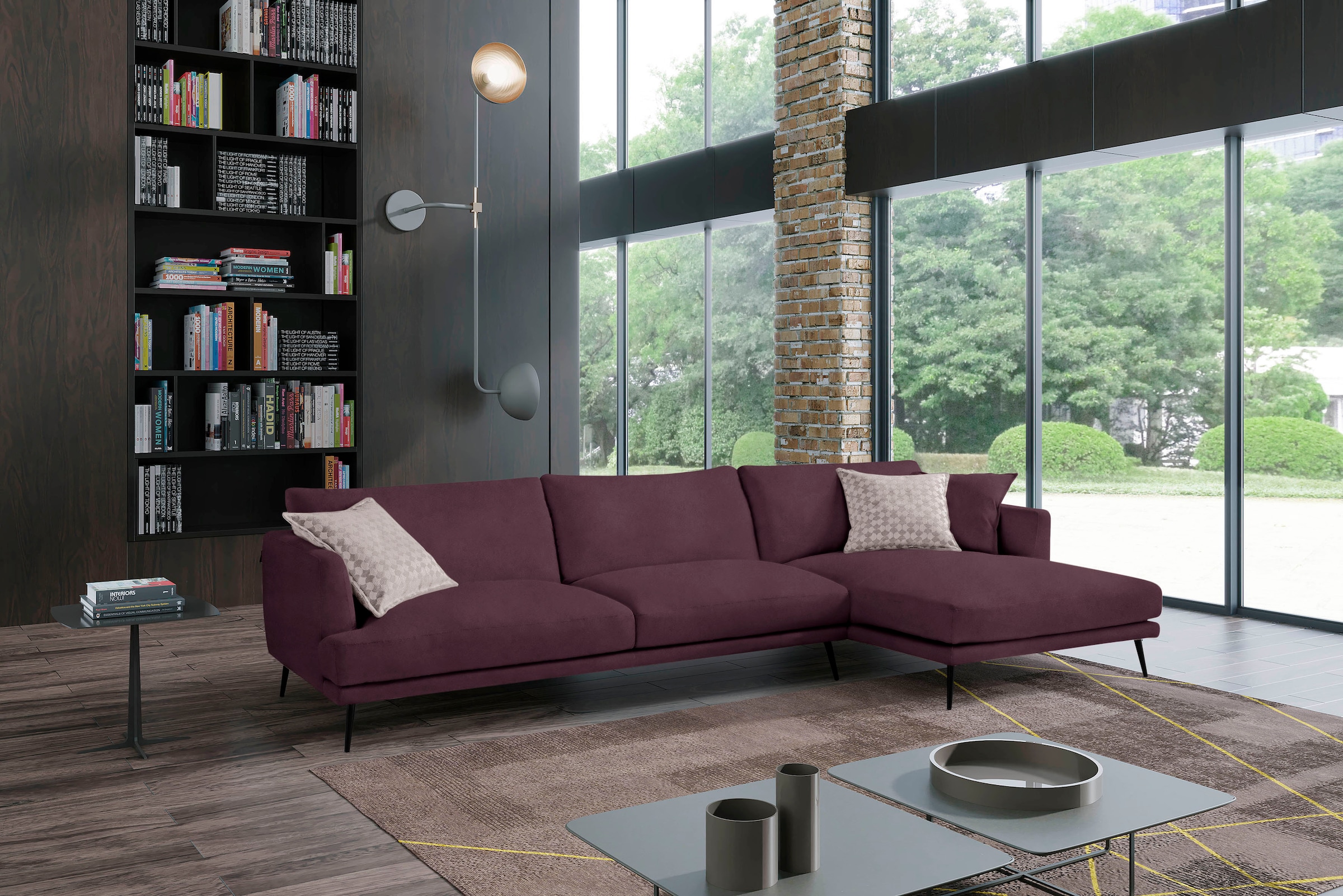 Egoitaliano Ecksofa "Sophia, Designsofa mit extrakomfortablem Sitzkomfort", günstig online kaufen