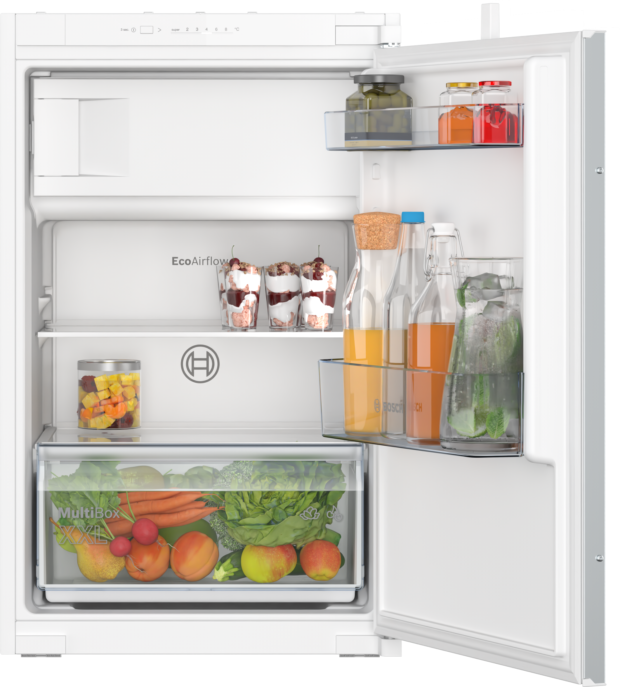 BOSCH Einbaukühlschrank Serie 2 "KIL22NSE0" 87,4 cm hoch 54,1 cm breit günstig online kaufen